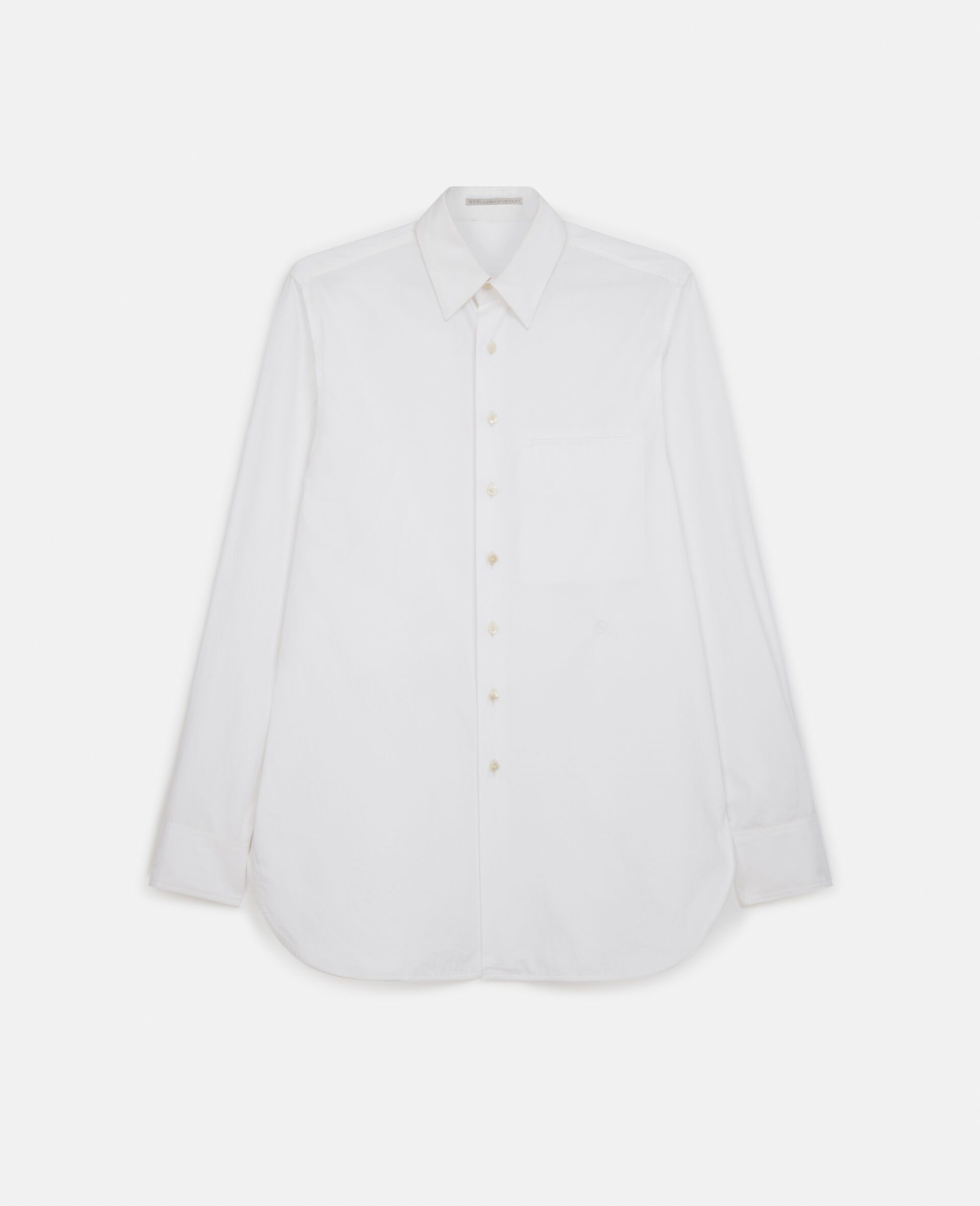 Boyfriend Fit Shirt-White-medium