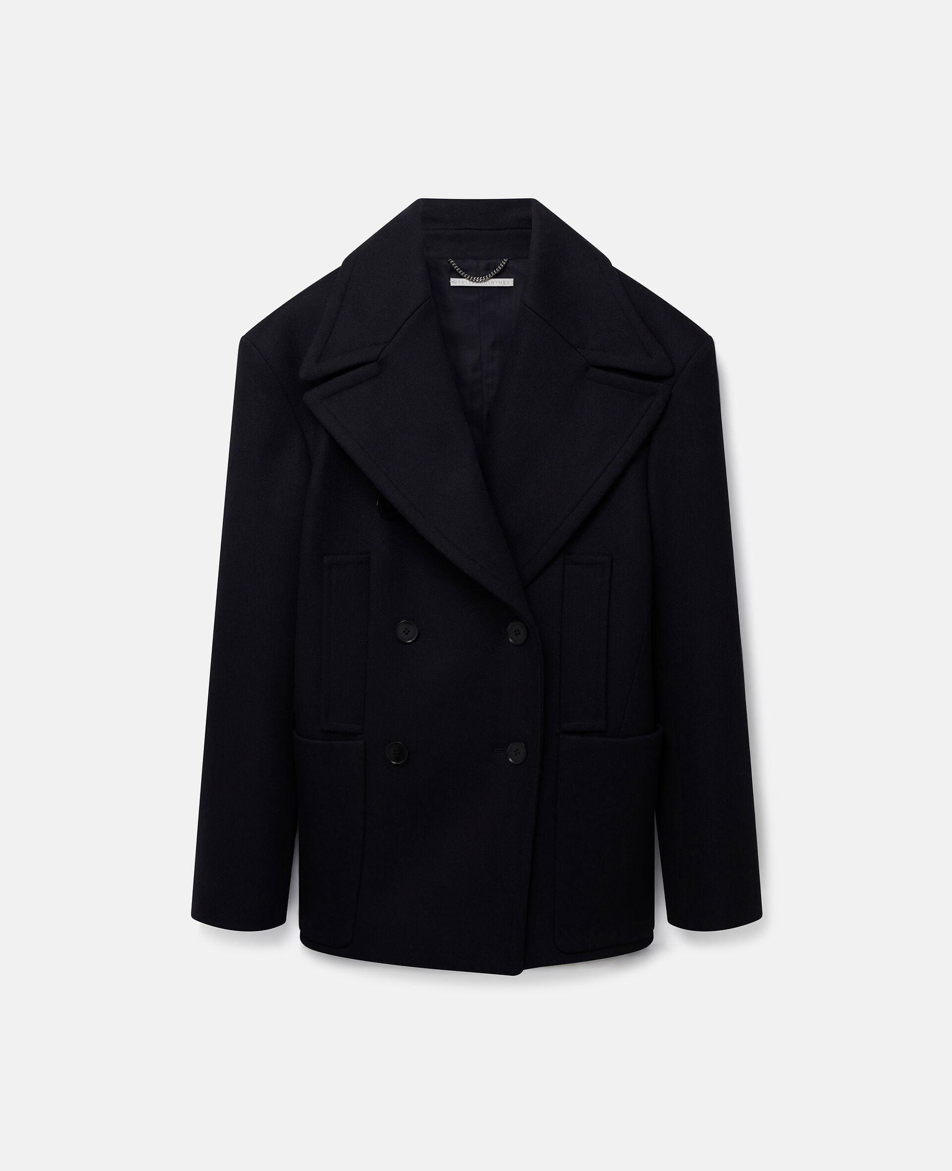 Double-Breasted Peacoat-Multicolour-large image number 0