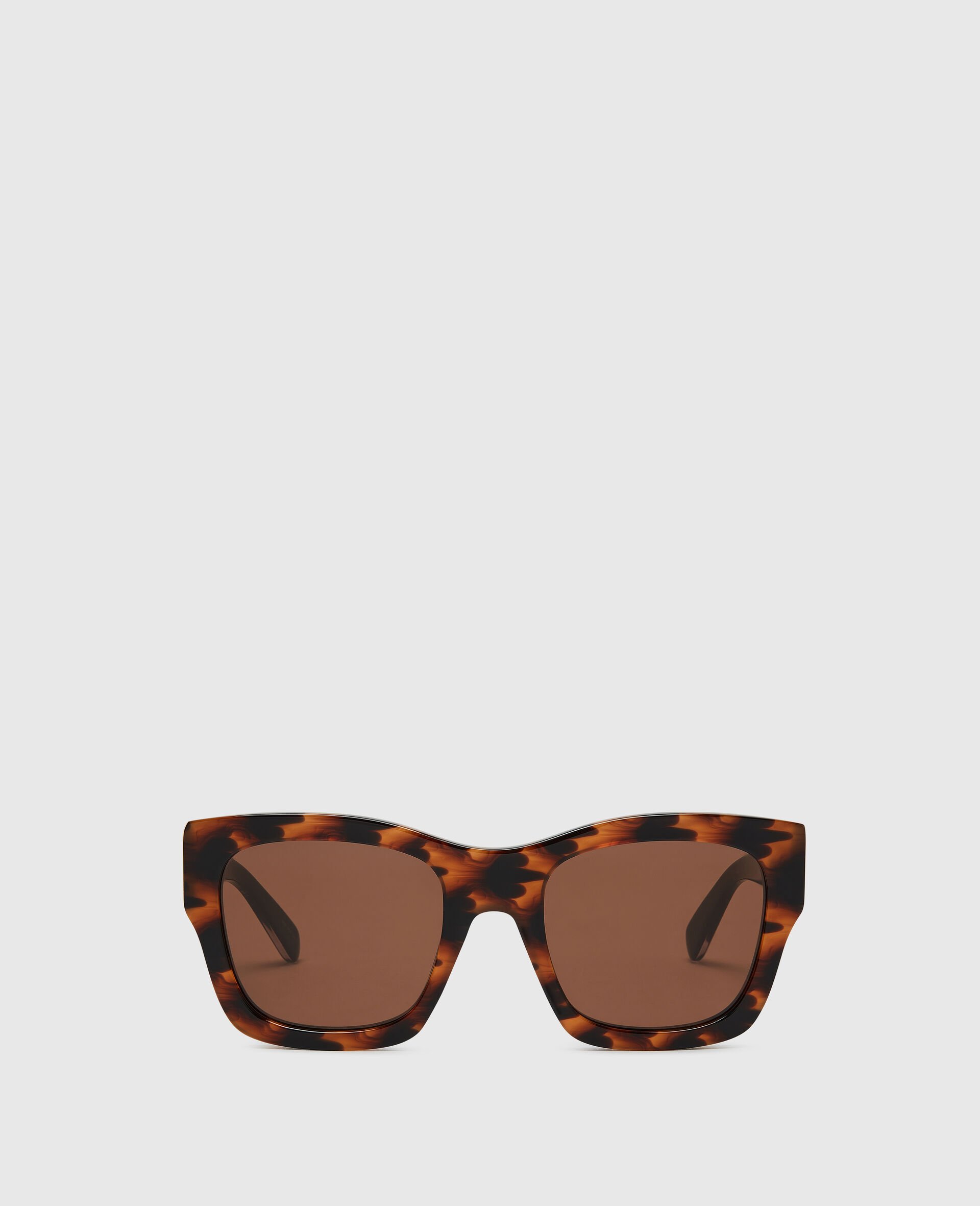 Logo Square Sunglasses-Brown-medium