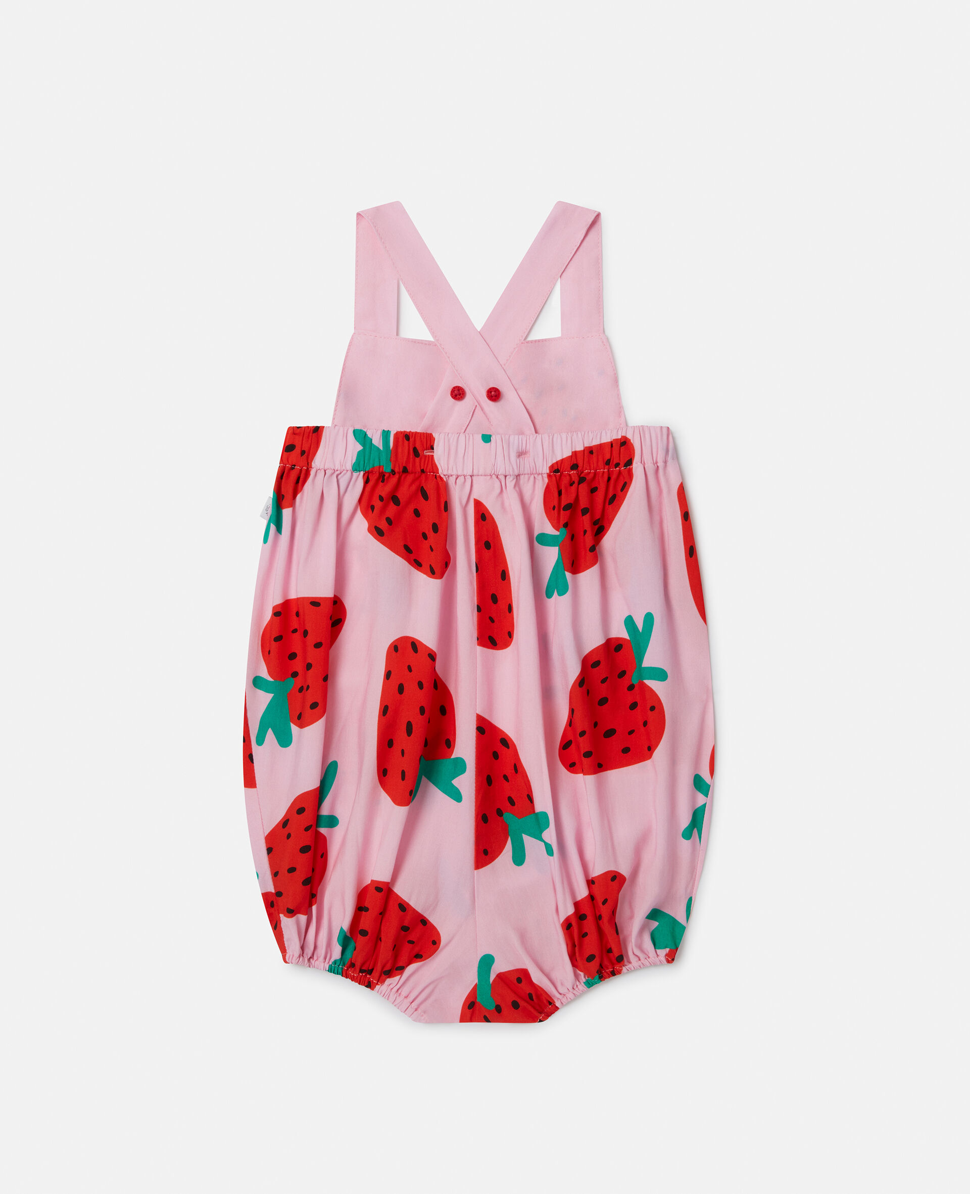 Strawberry Print Romper-Pink-large Strawberry Print Romper-Pink-large image number 2