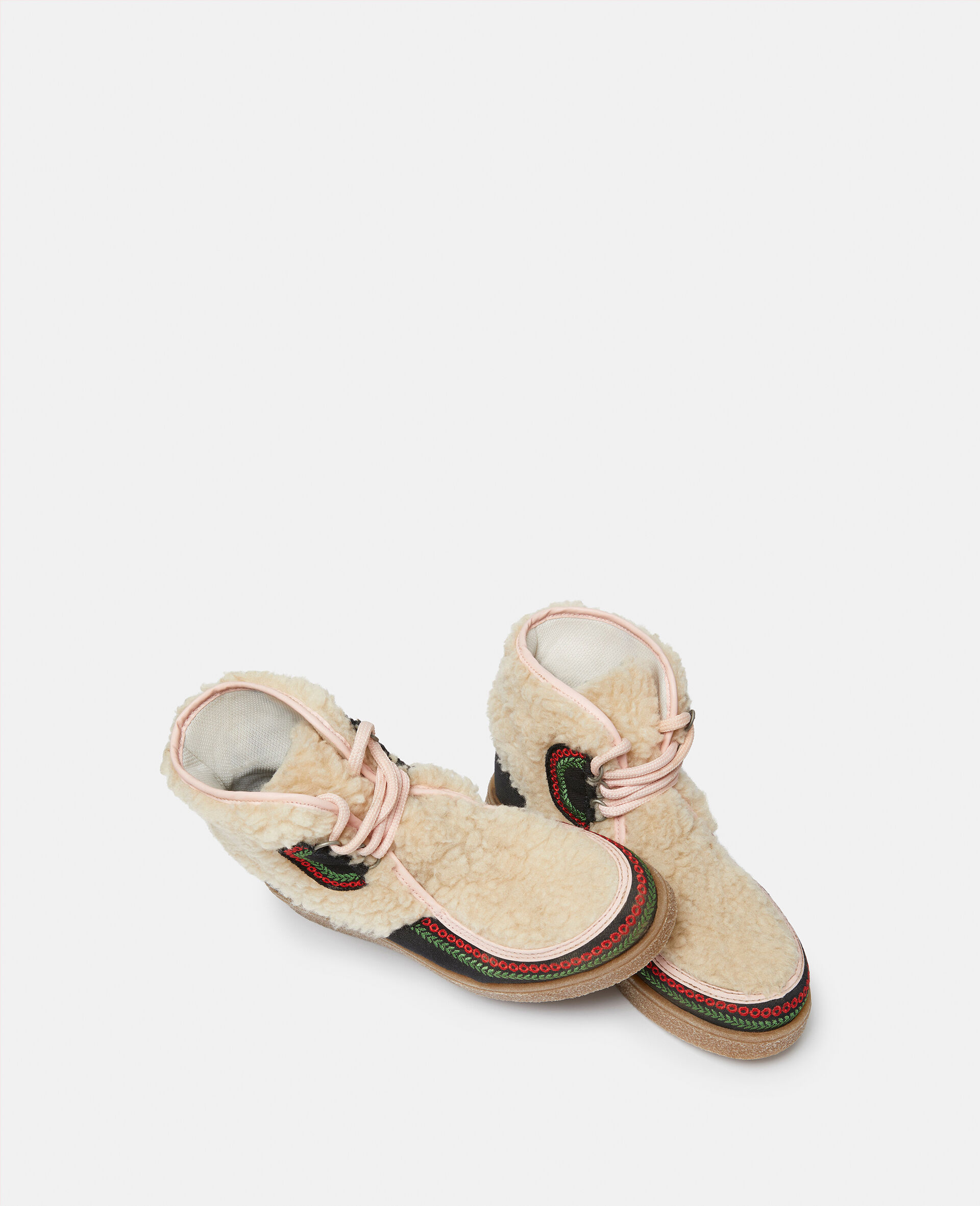 博格绒莫卡辛踝靴-Cream-large image number 3