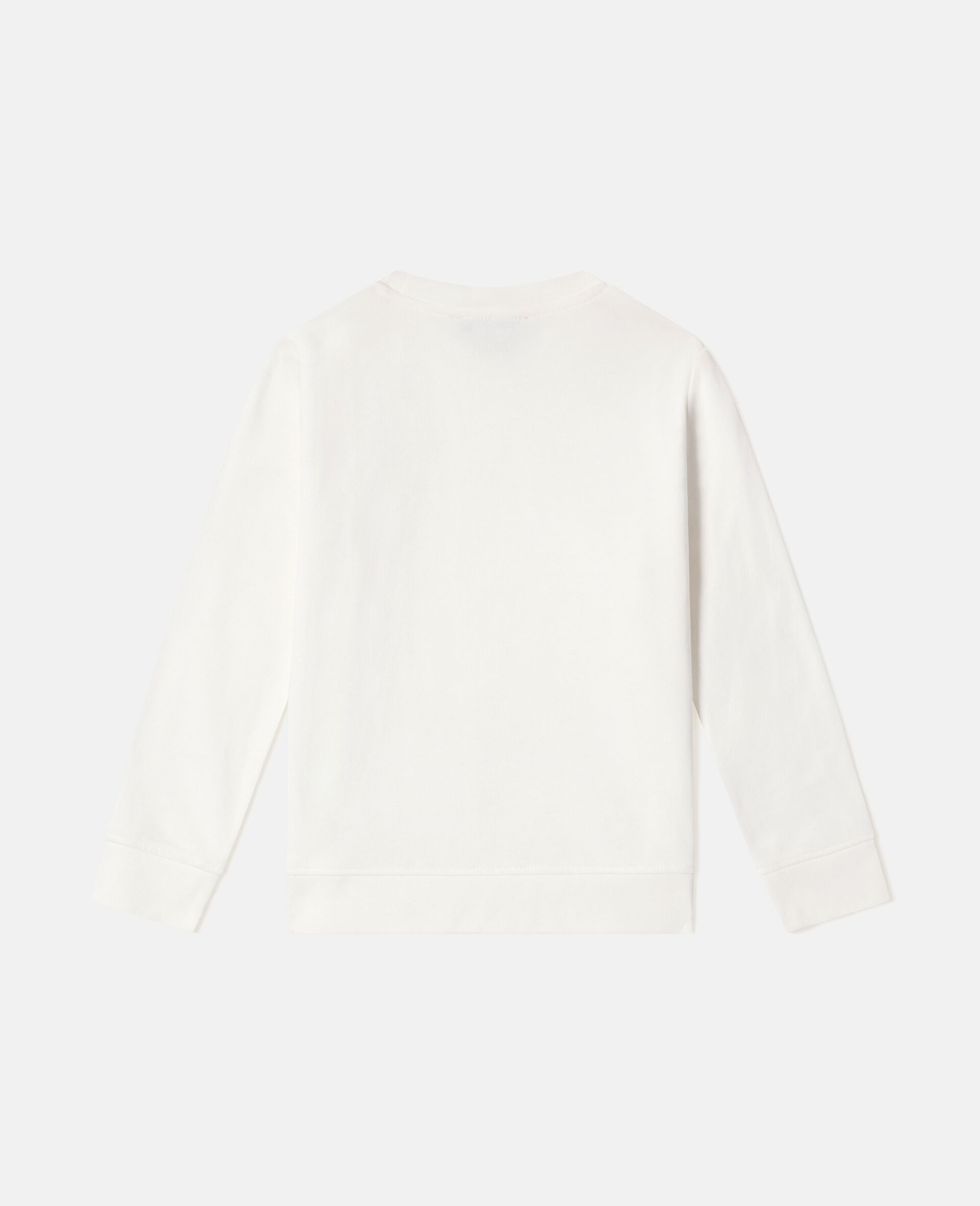 Circular Logo Sweatshirt  -White-large image number 2