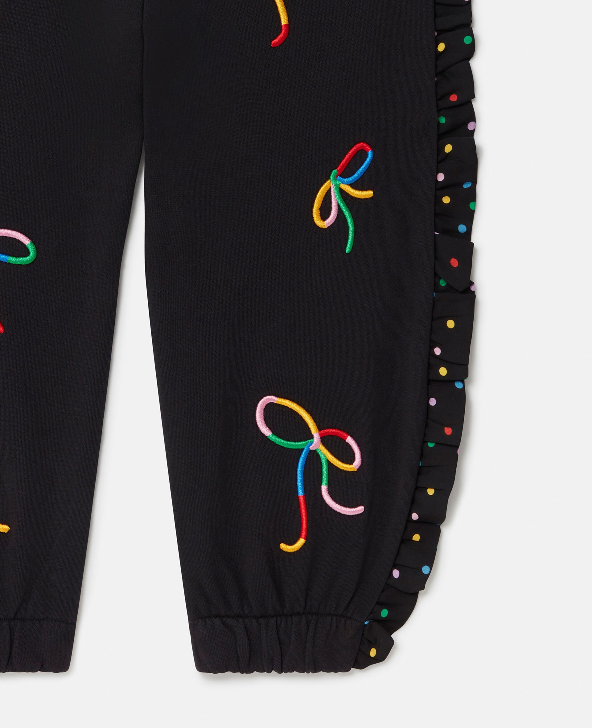 Ribbon Print Frilled Joggers-Multicolour-large Ribbon Print Frilled Joggers-Multicolour-large image number 3