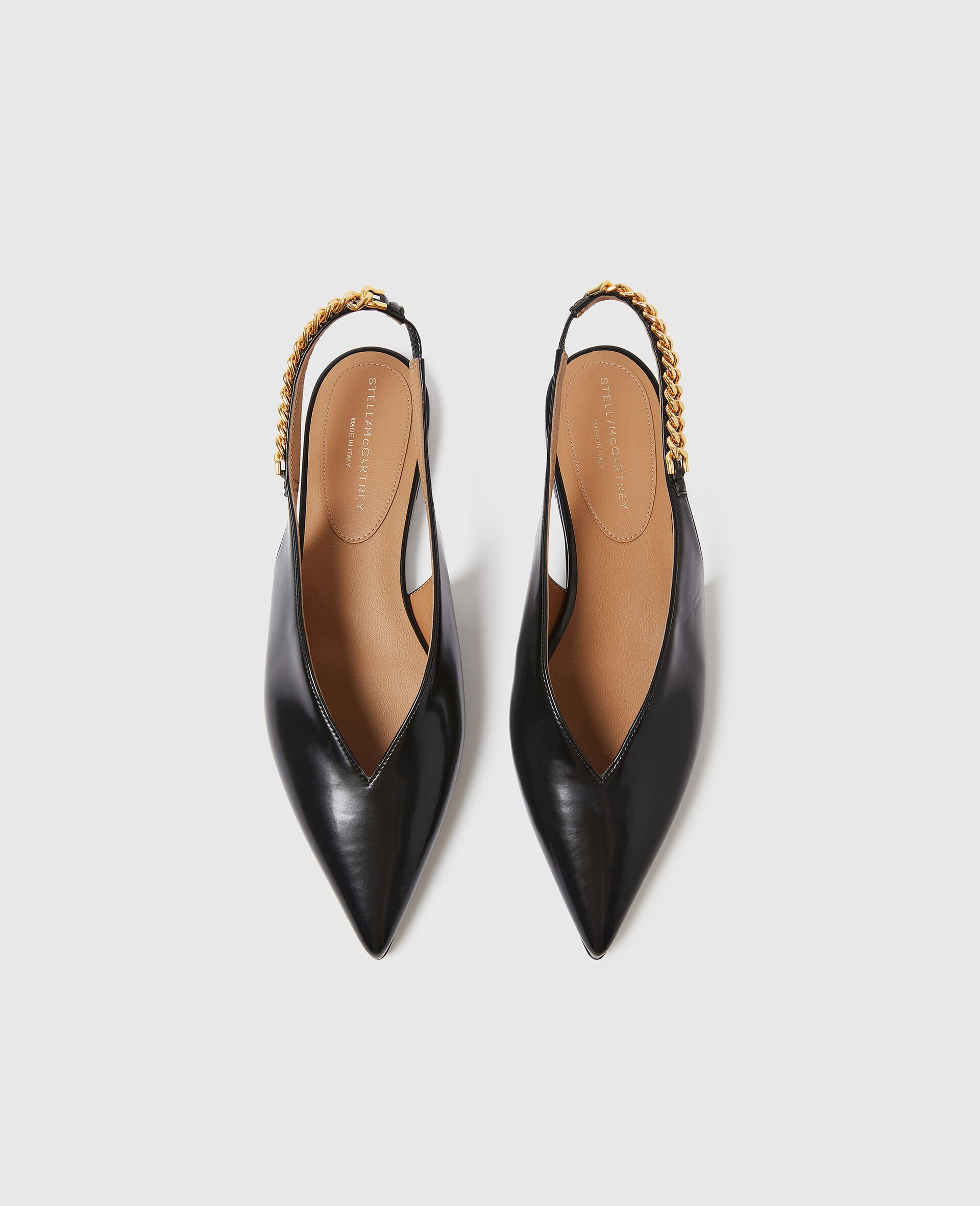 Chaussures plates a bride arriere Falabella-Noir-large image number 4