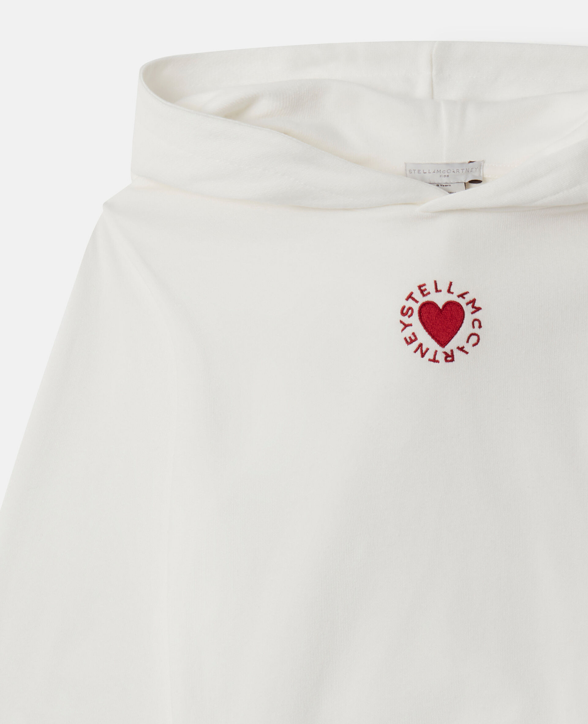 Heart Embroidered Hoodie-White-large Heart Embroidered Hoodie-White-large image number 3