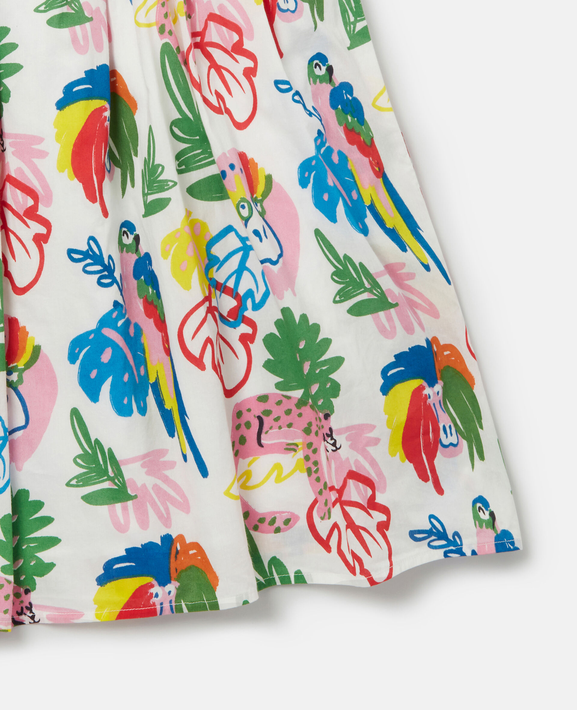 Jungle Print Cami Dress-White-large image number 3