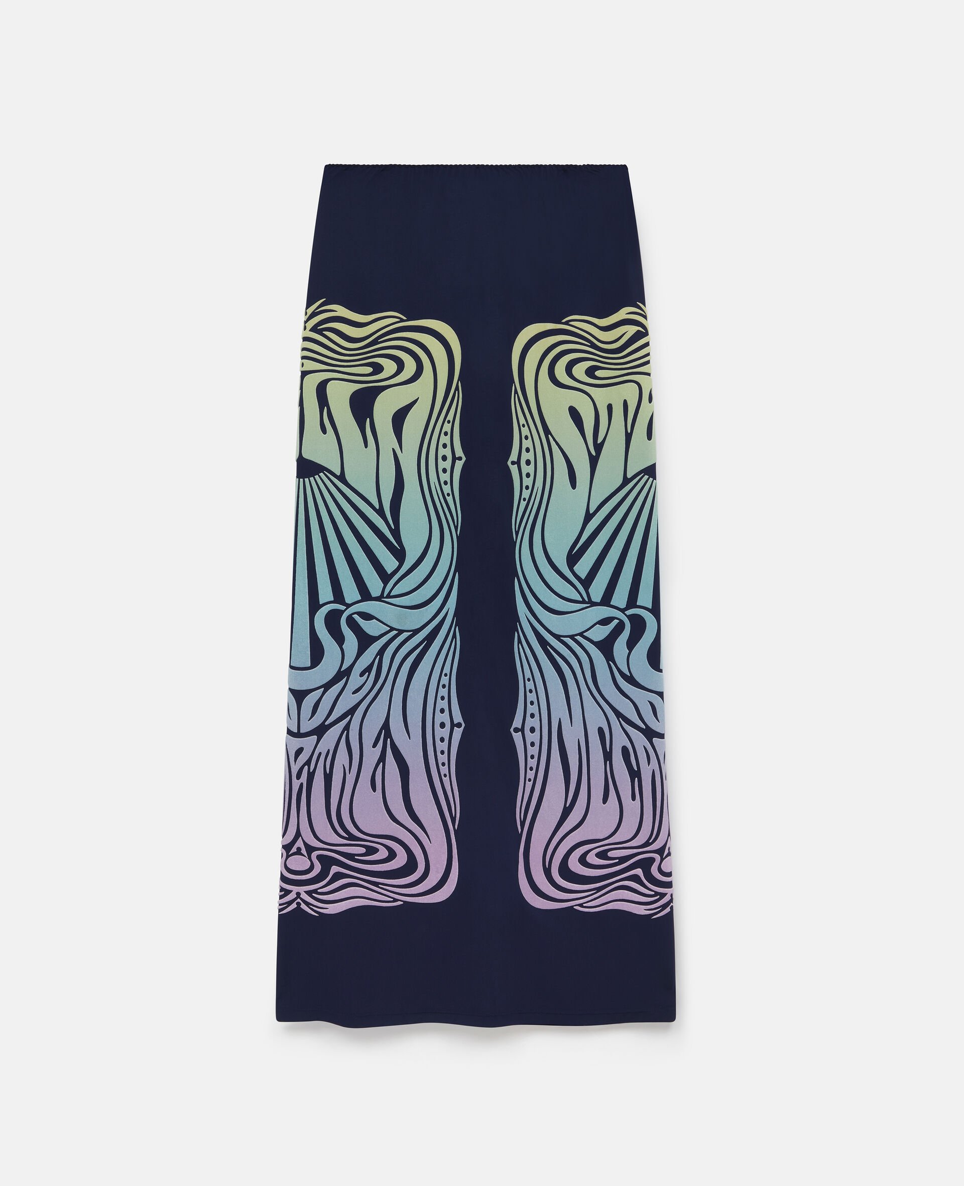Fluid Velvet Skirt-Multicolour-large