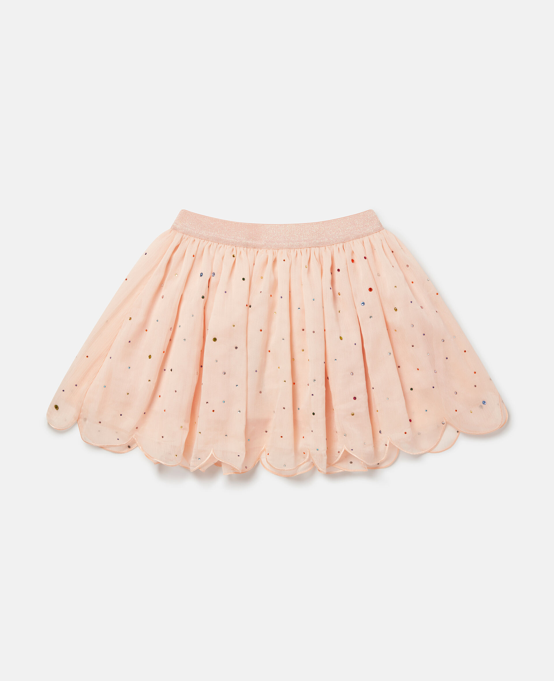 Bejeweled Scalloped Edge Tutu Skirt-Pink-large image number 0