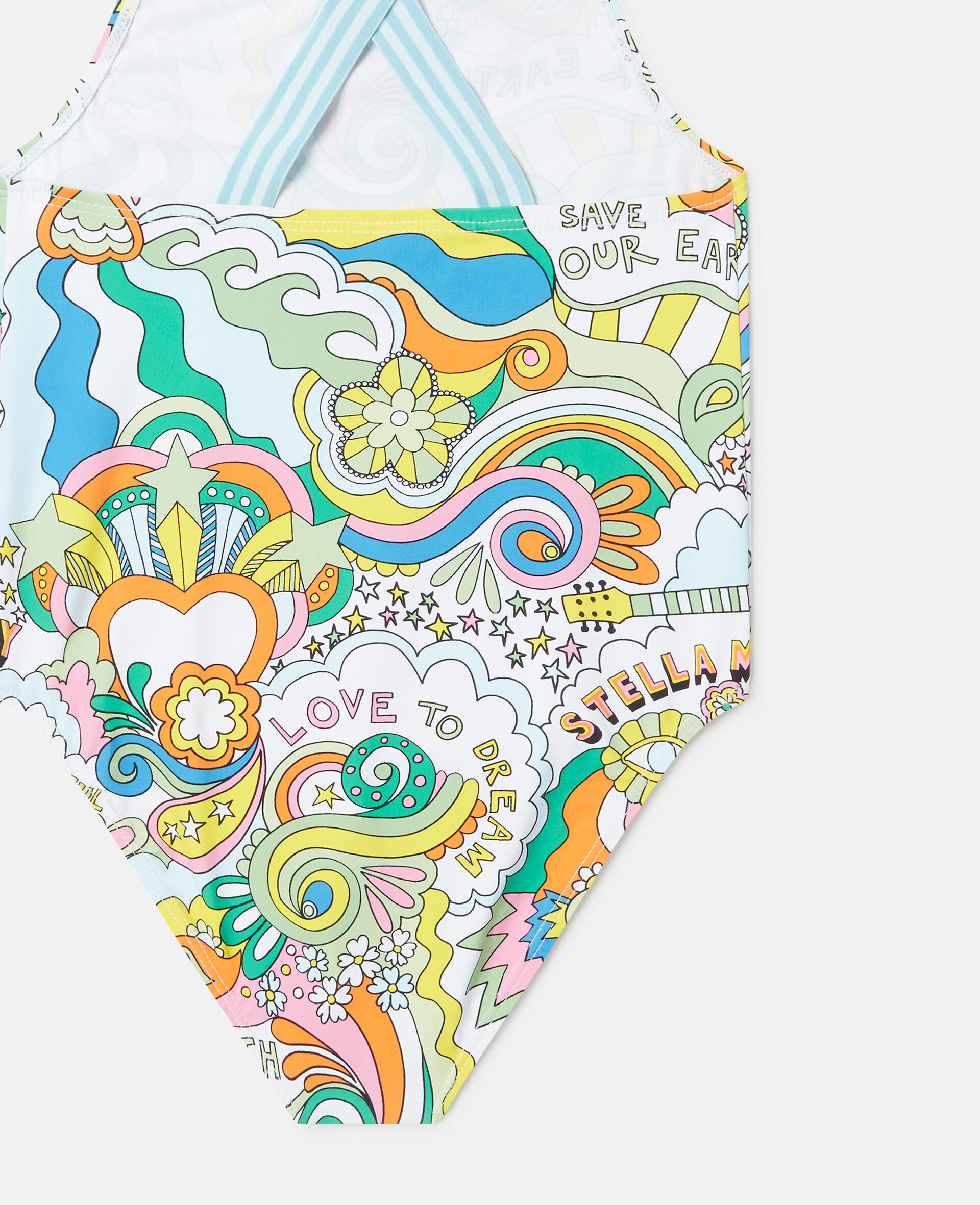 'Love to Dream' Print Swimsuit-White-large image number 3