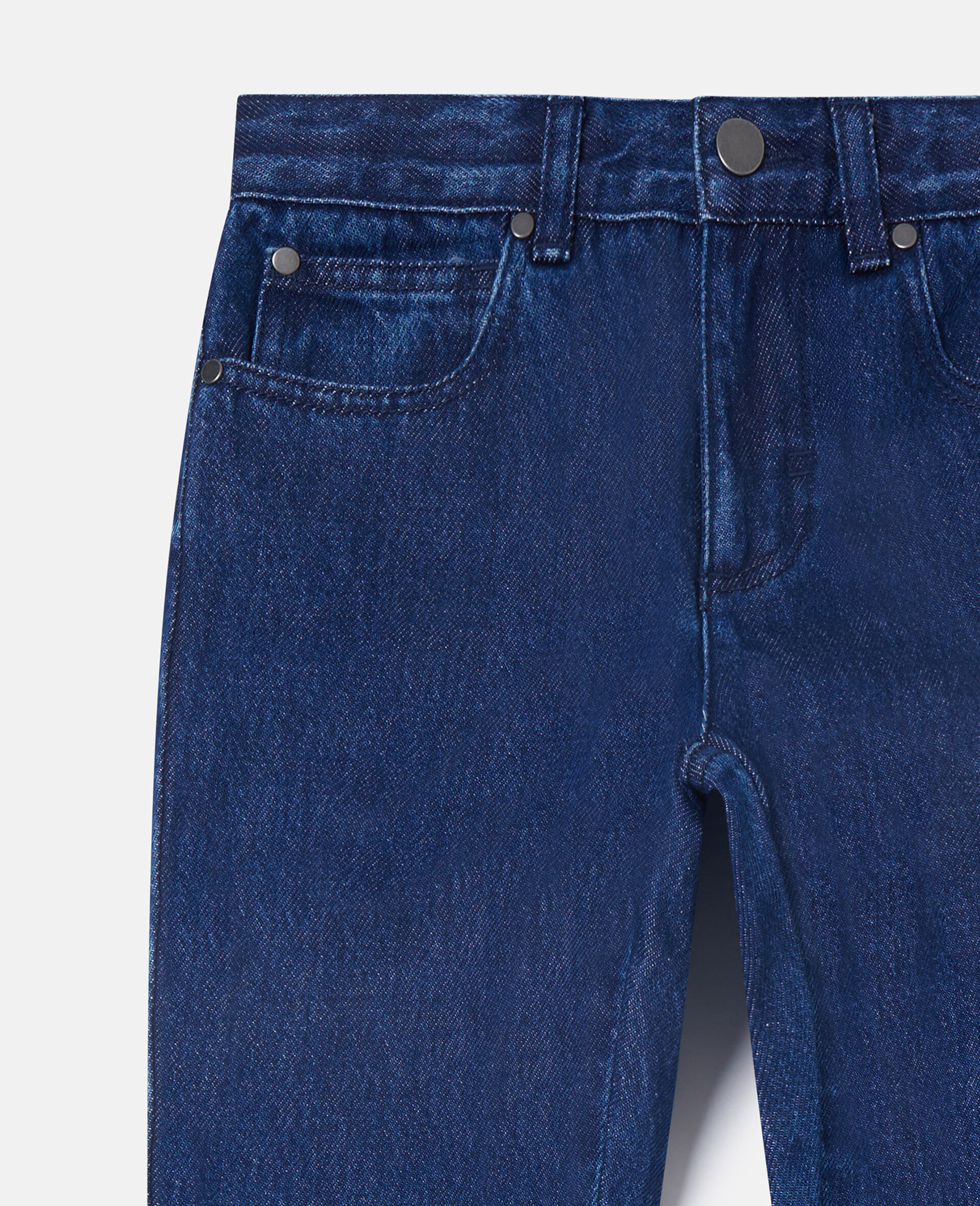 Monster Graphic Straight-Leg Jeans-Blue-large image number 1