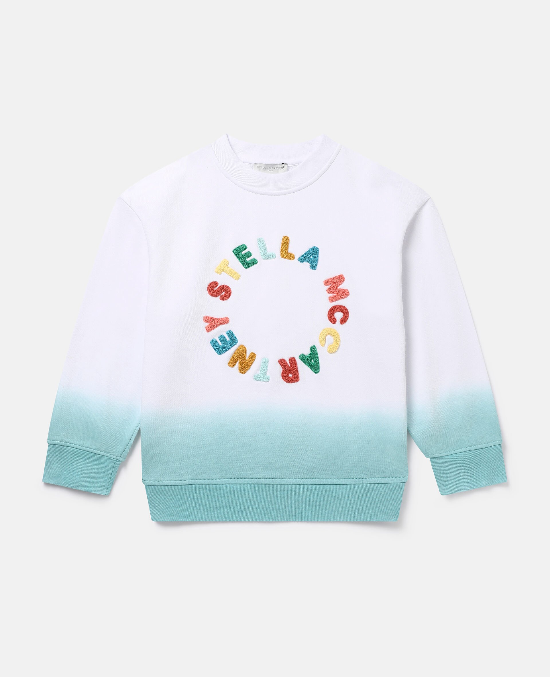 Sweatshirt mit Logo und Farbverlauf-Bunt-medium