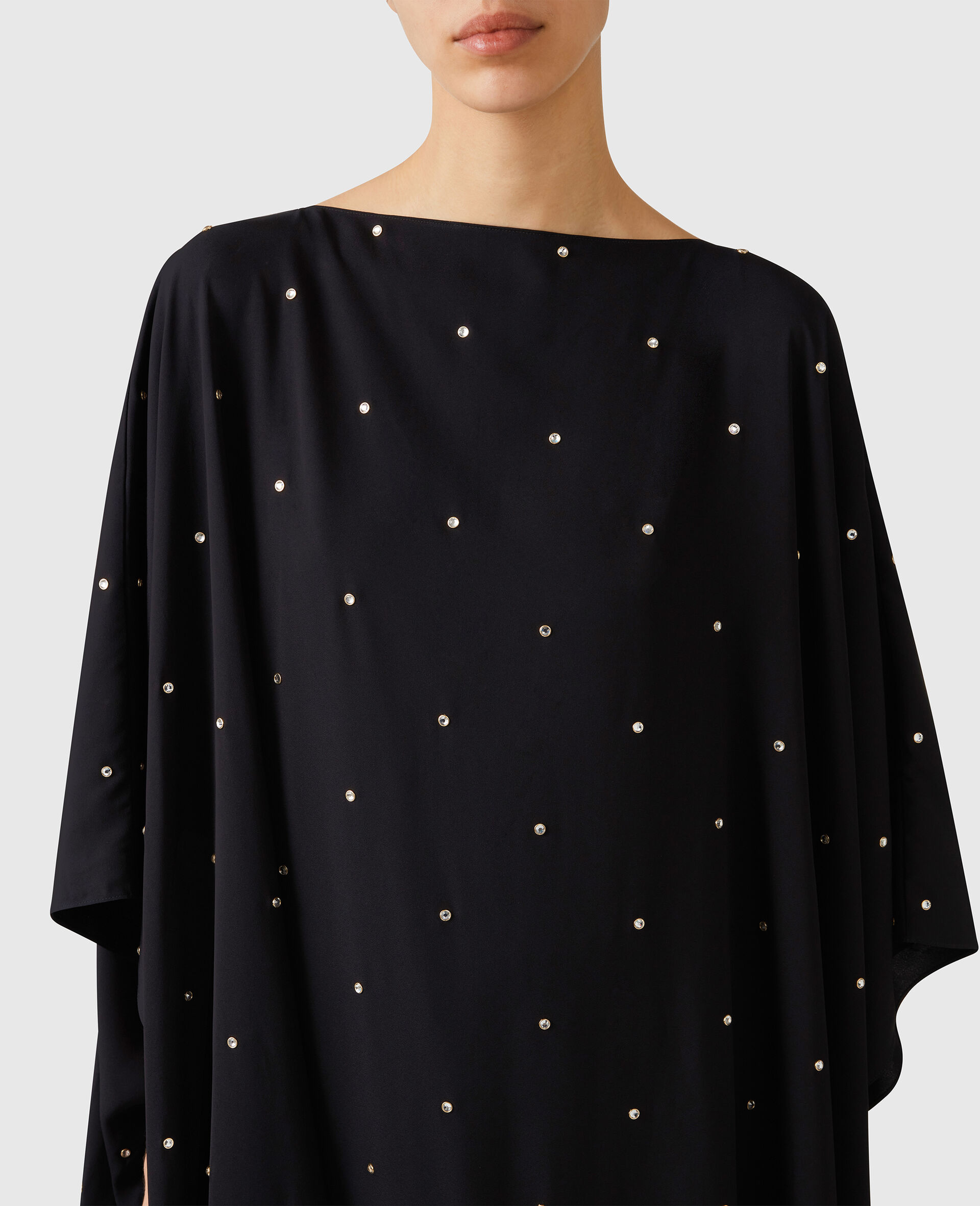 Lead-Free Crystal Caftan Dress-Pink-large image number 2