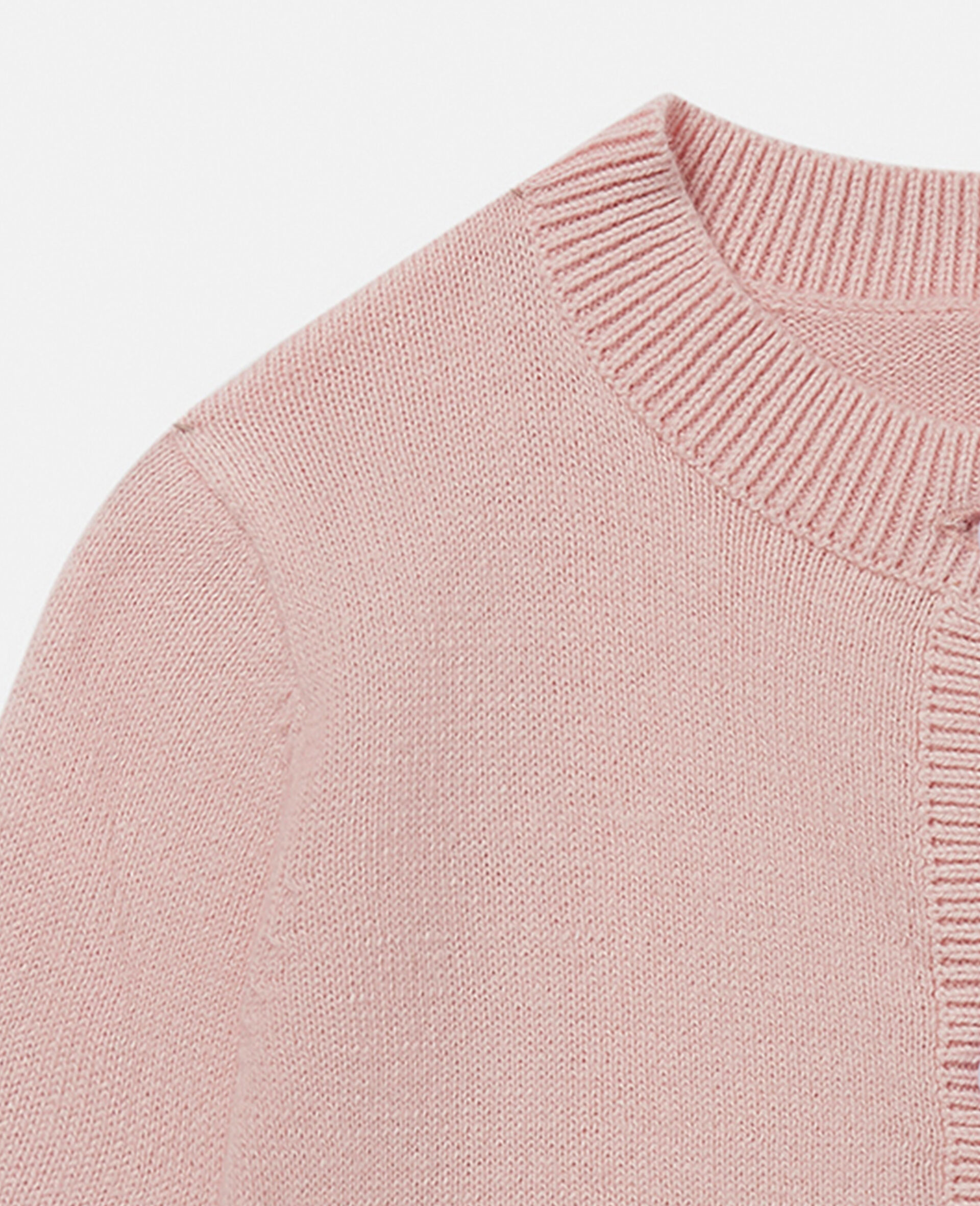 Lion Intarsia Knit Cardigan-Pink-large image number 1