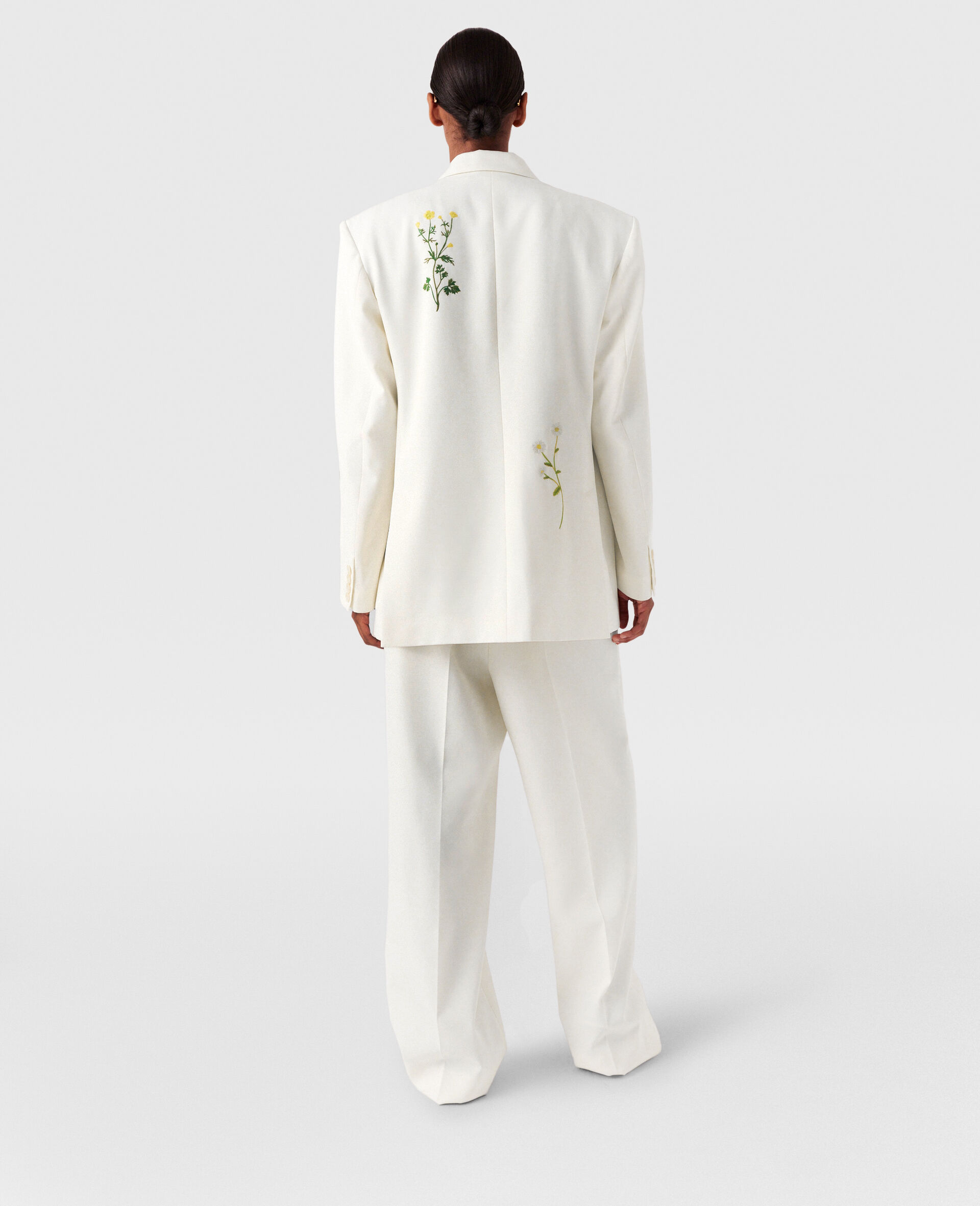 Low-Rise Floral Straight-Leg Pants-Cream-large image number 4