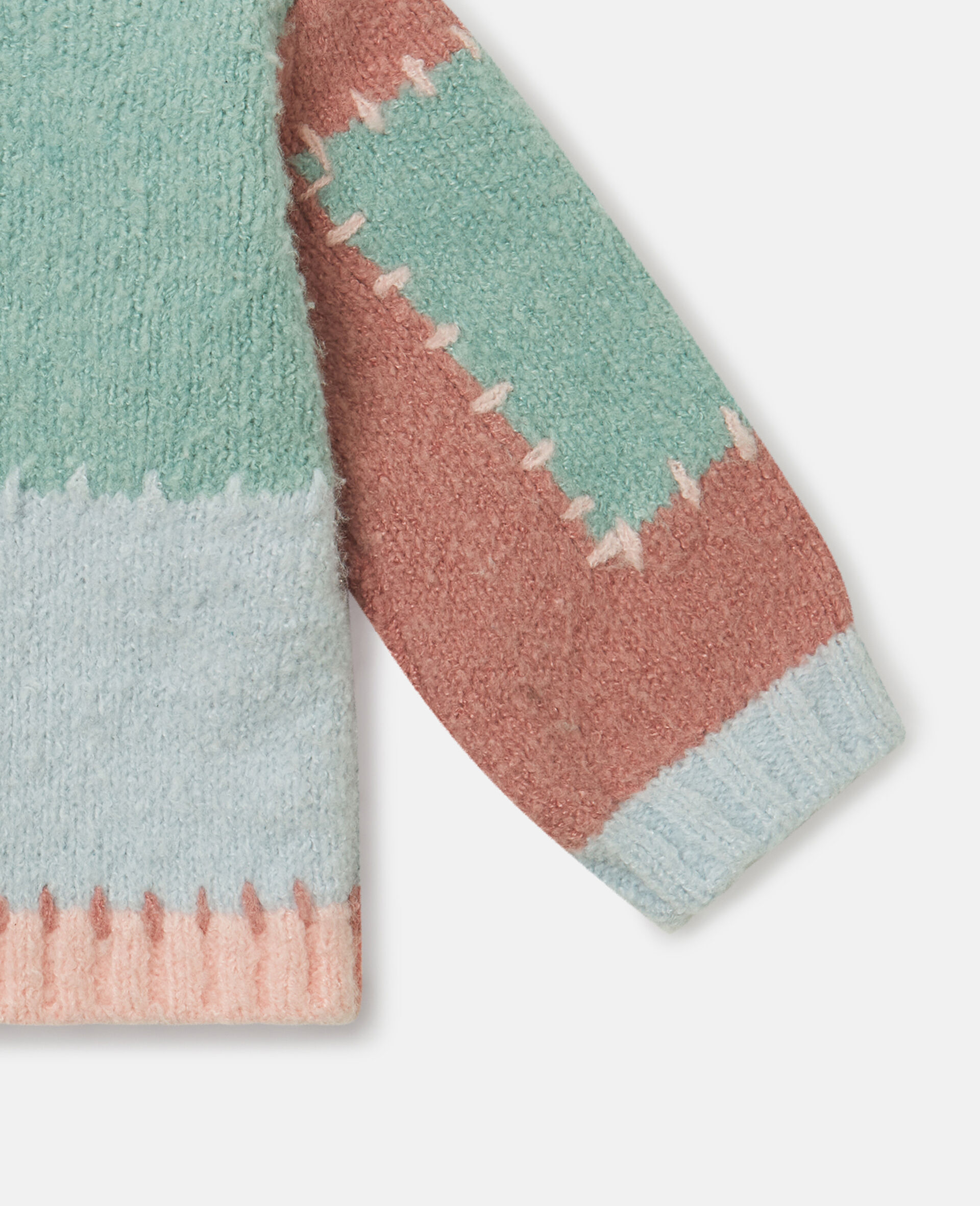 Pullover mit Rundhalsausschnitt und grahischer Stickerei-Bunt-large image number 3