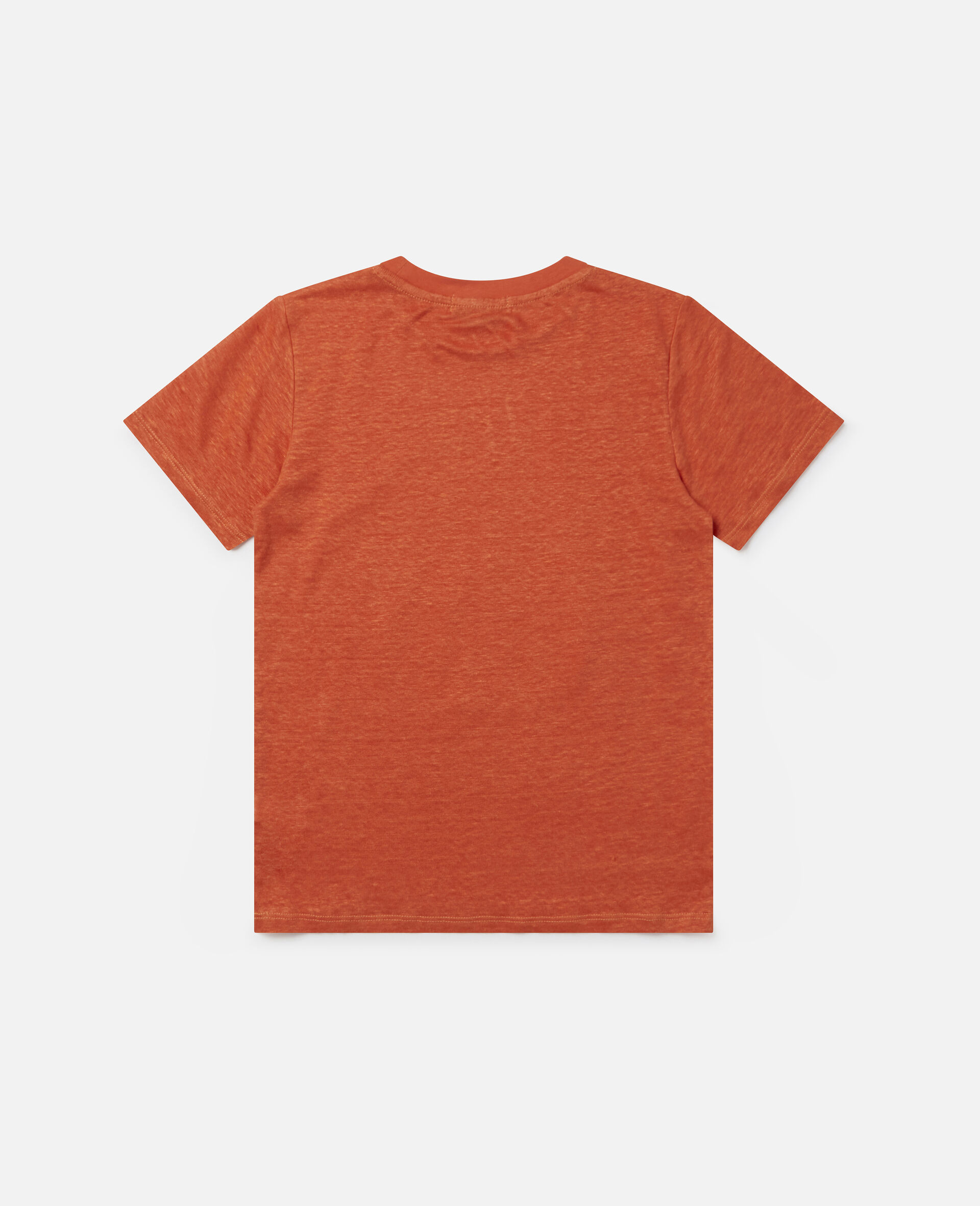 Sun Logo Cotton T-Shirt-Orange-large image number 2