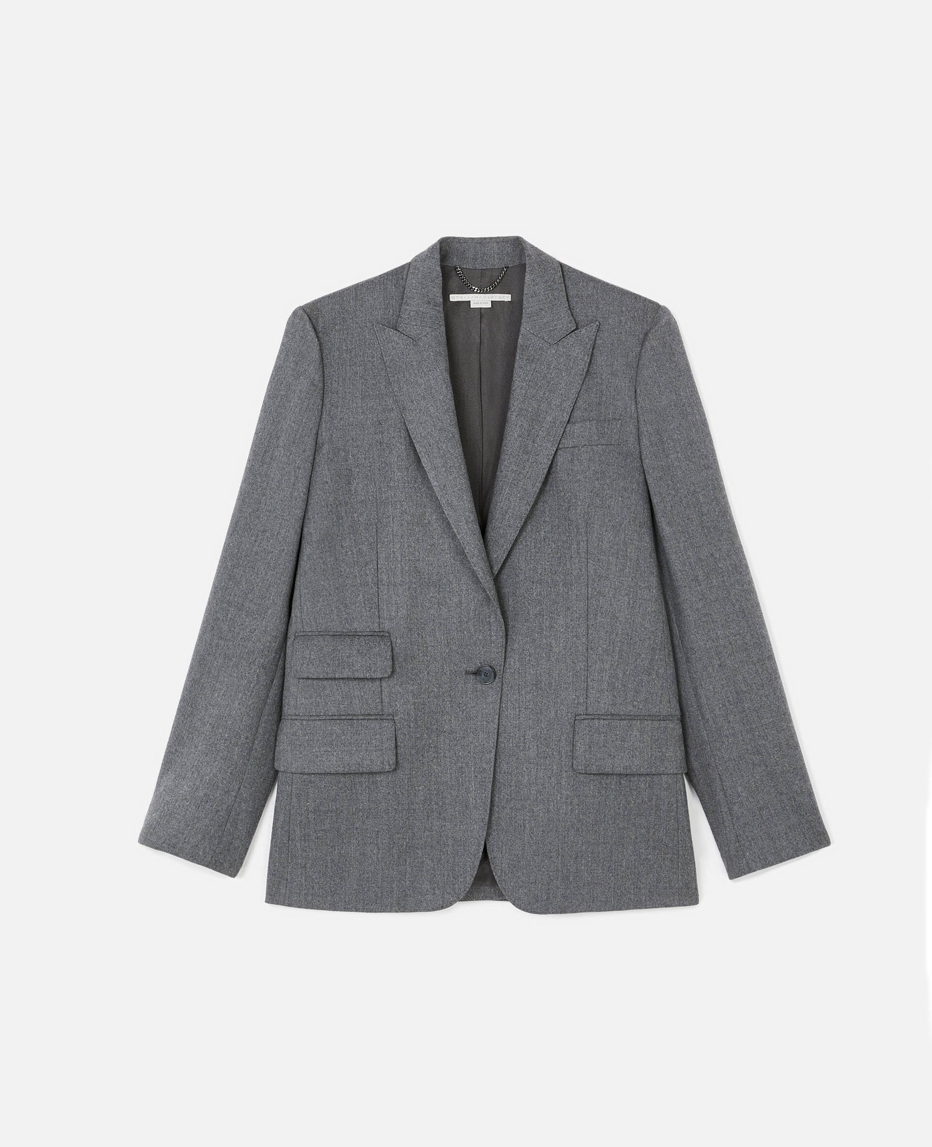 Tailored Bell Jacket -Grey-large Tailored Bell Jacket -Grey-large image number 0