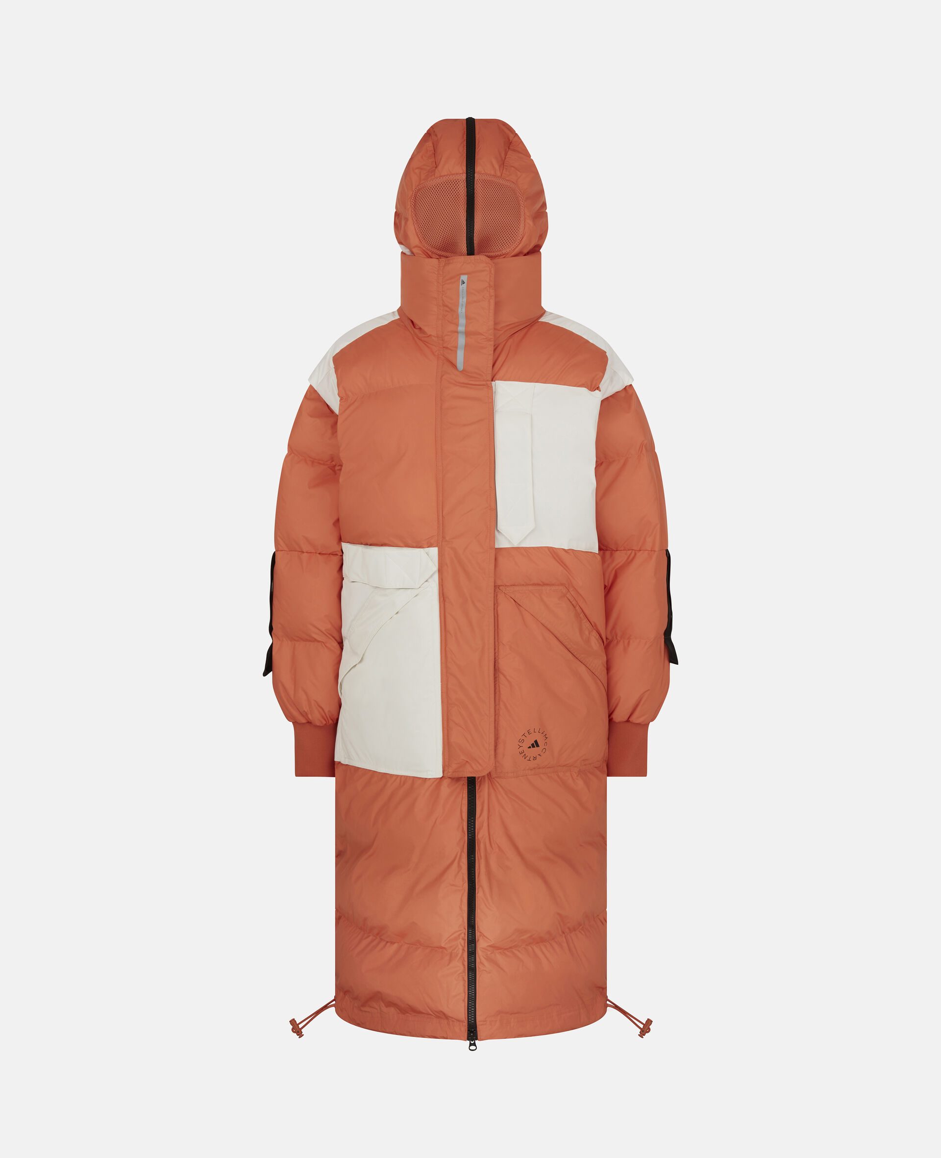 Dusted Clay and White Earth Protector Puffer-Orange-large