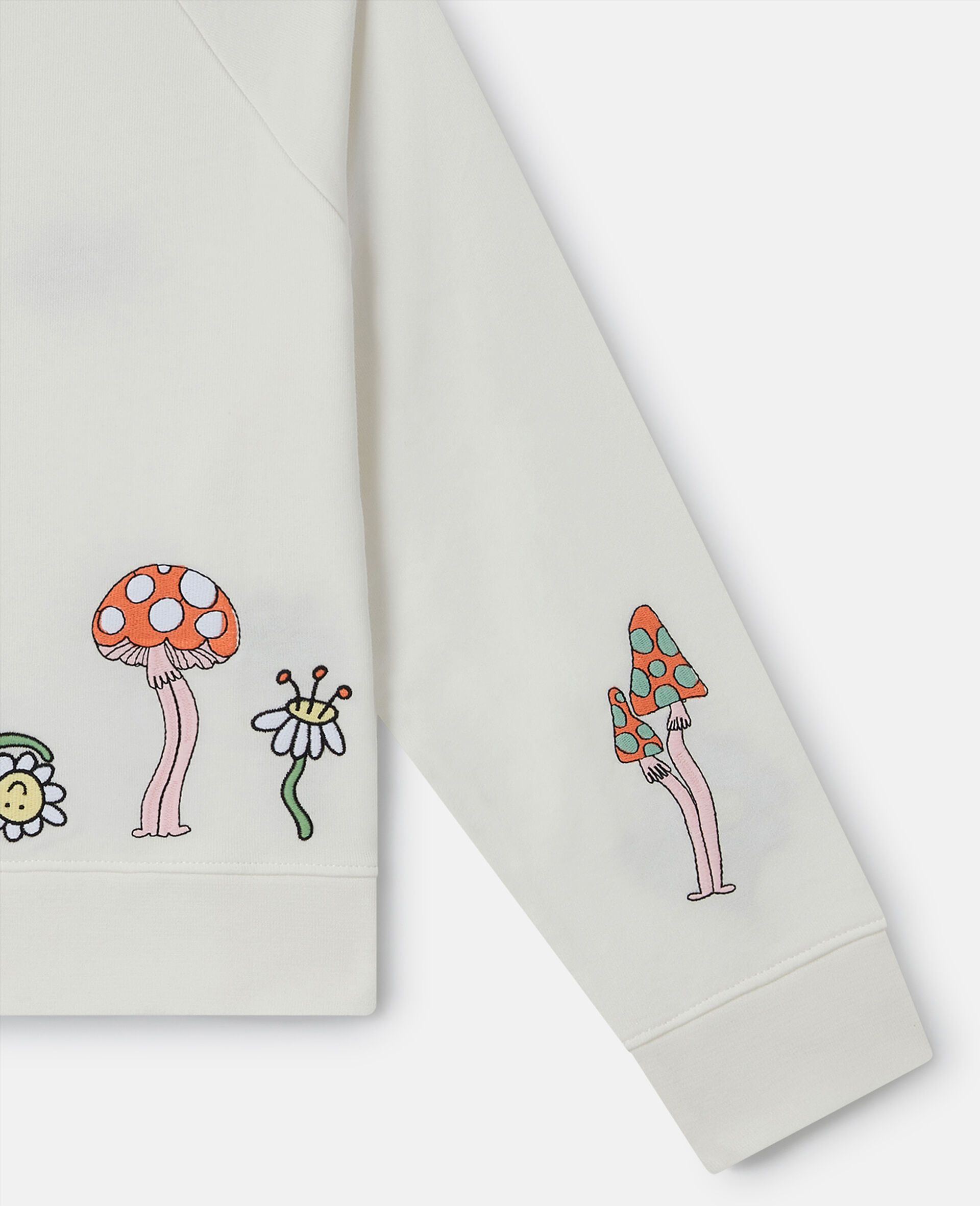 Woodland Friends Cropped Sweater-White-large image number 3