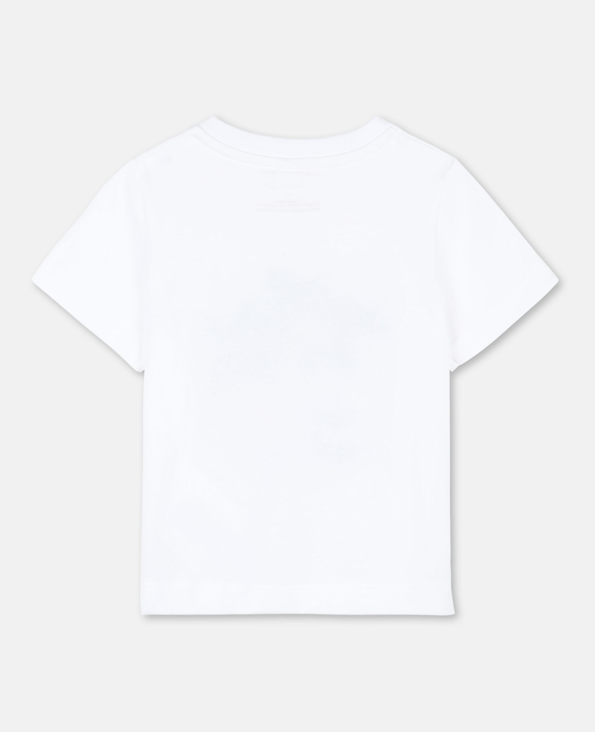 T-Shirt aus Baumwolle mit Palmen-Print und Logo -Weiß-large image number 3
