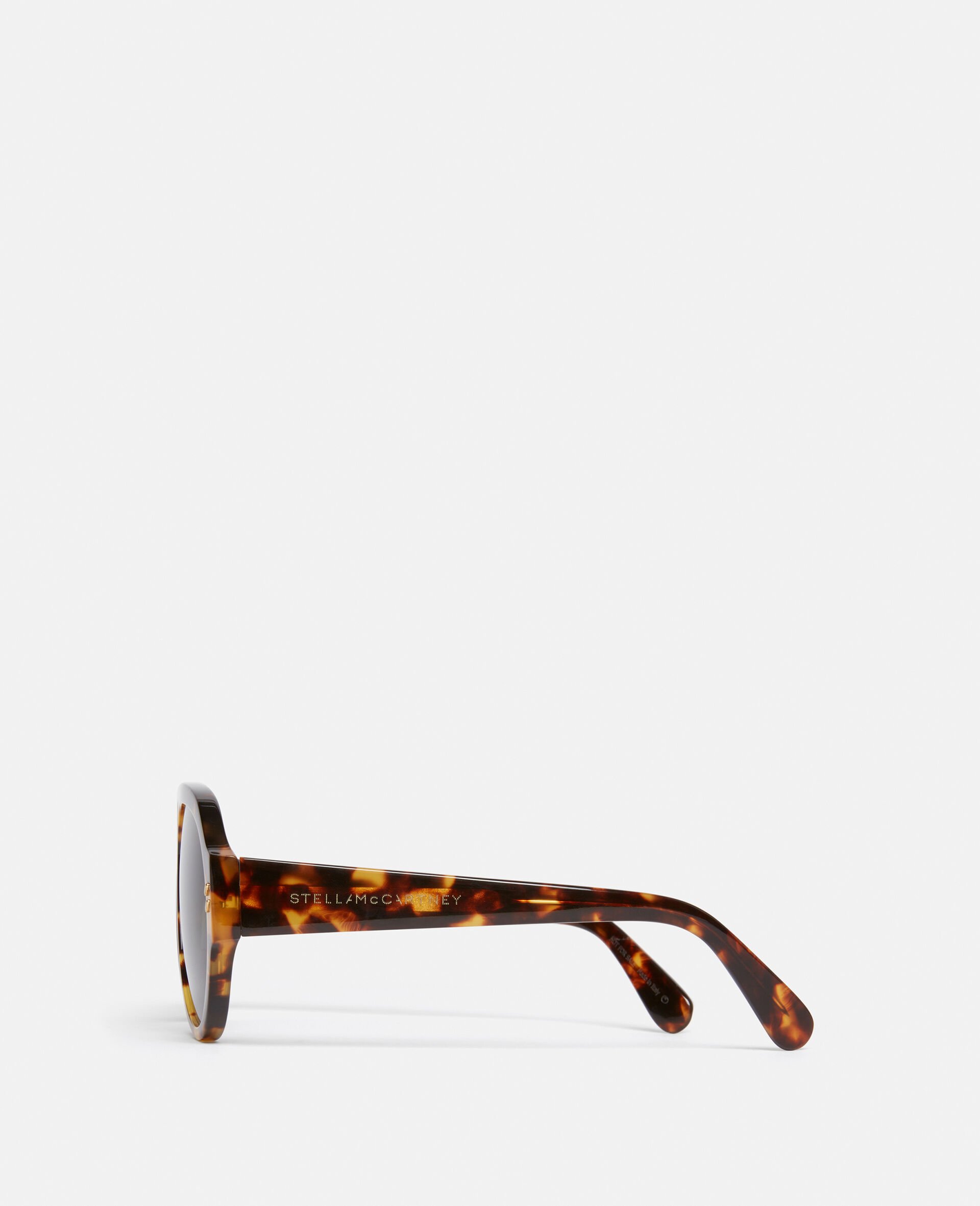 Dotted Logo Aviator Sunglasses-Black-large Dotted Logo Aviator Sunglasses-Black-large image number 2