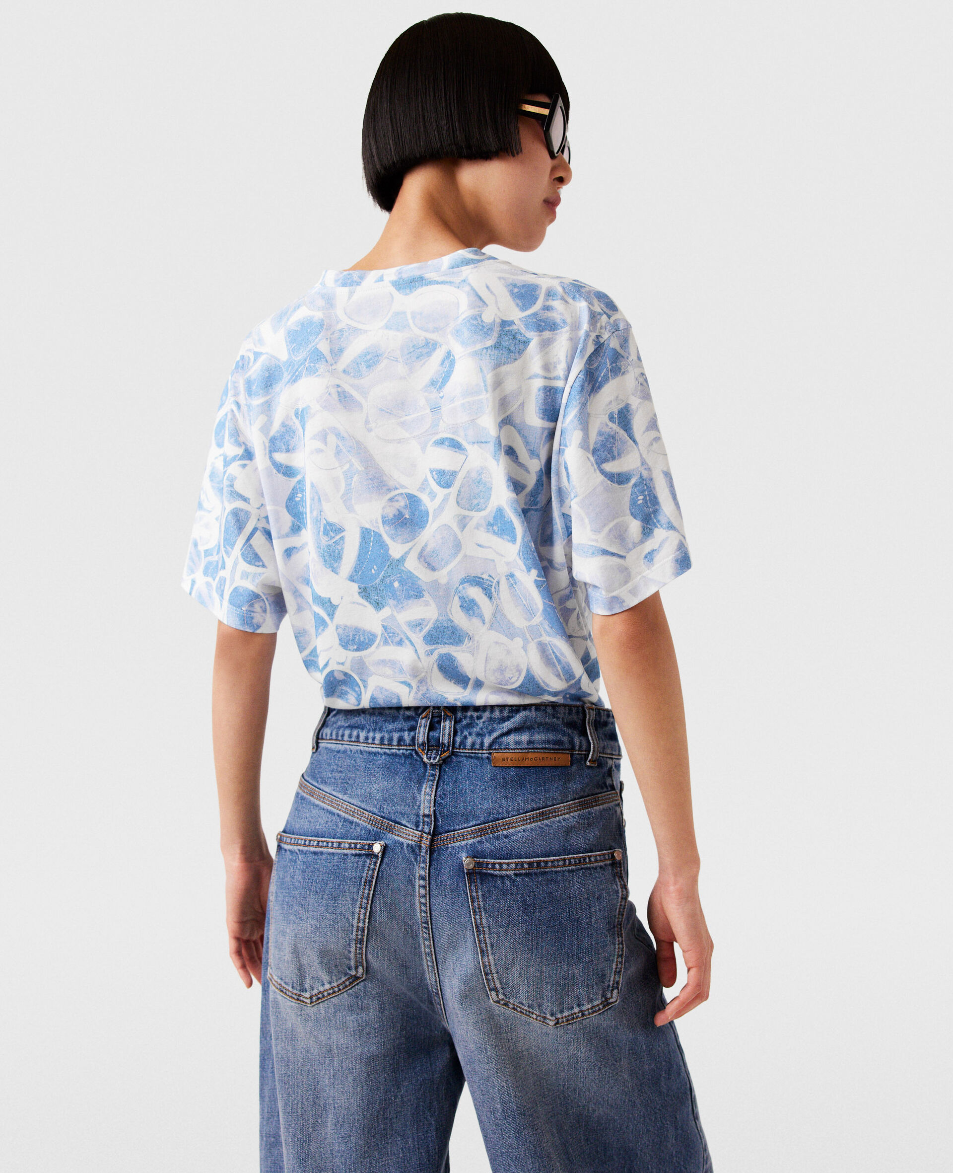 Sunglasses Print Boxy T-Shirt-Multicoloured-large image number 3