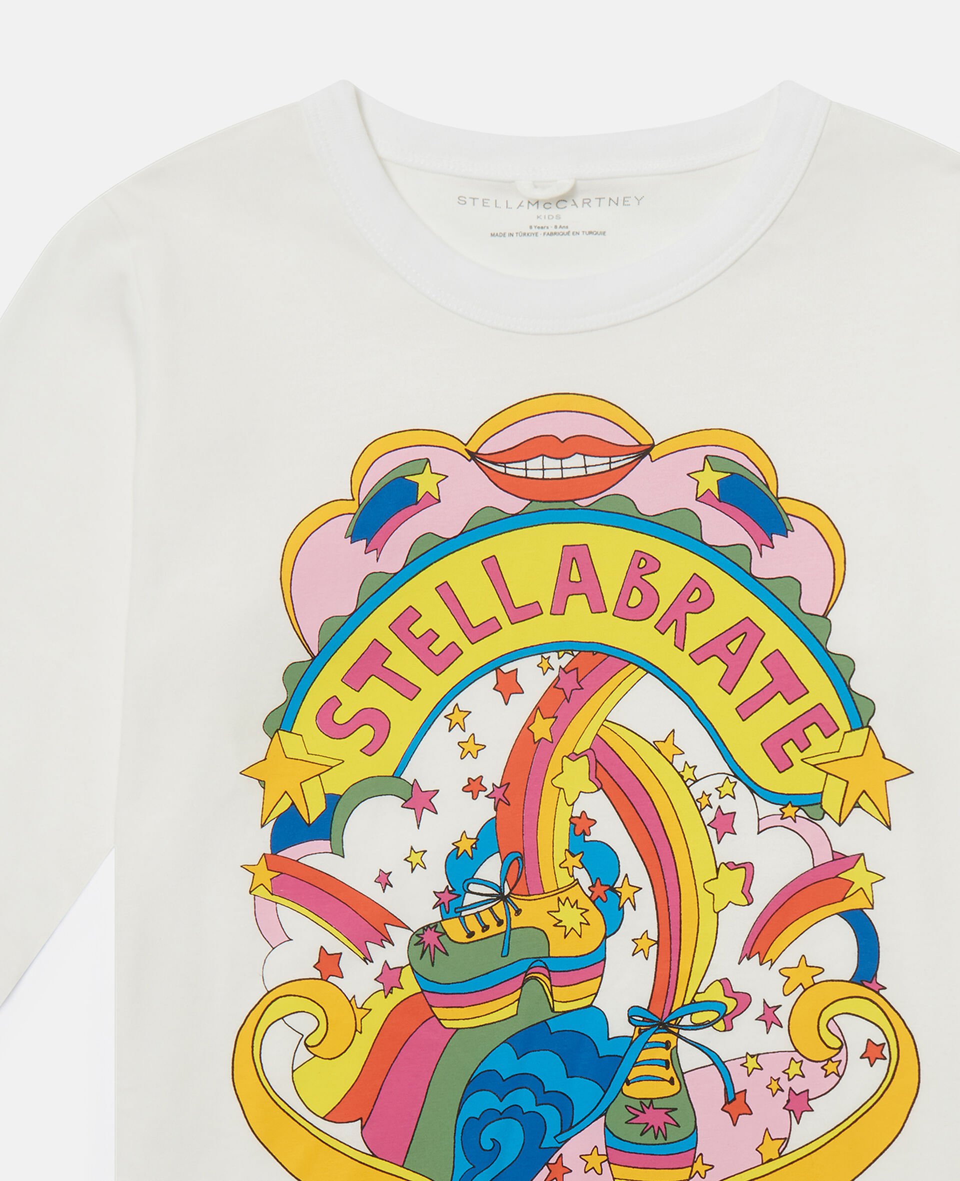 Kids Ivory Stellabration Graphic T Shirt Stella McCartney US Kids Ivory Stellabration Graphic T Shirt Stella McCartney US