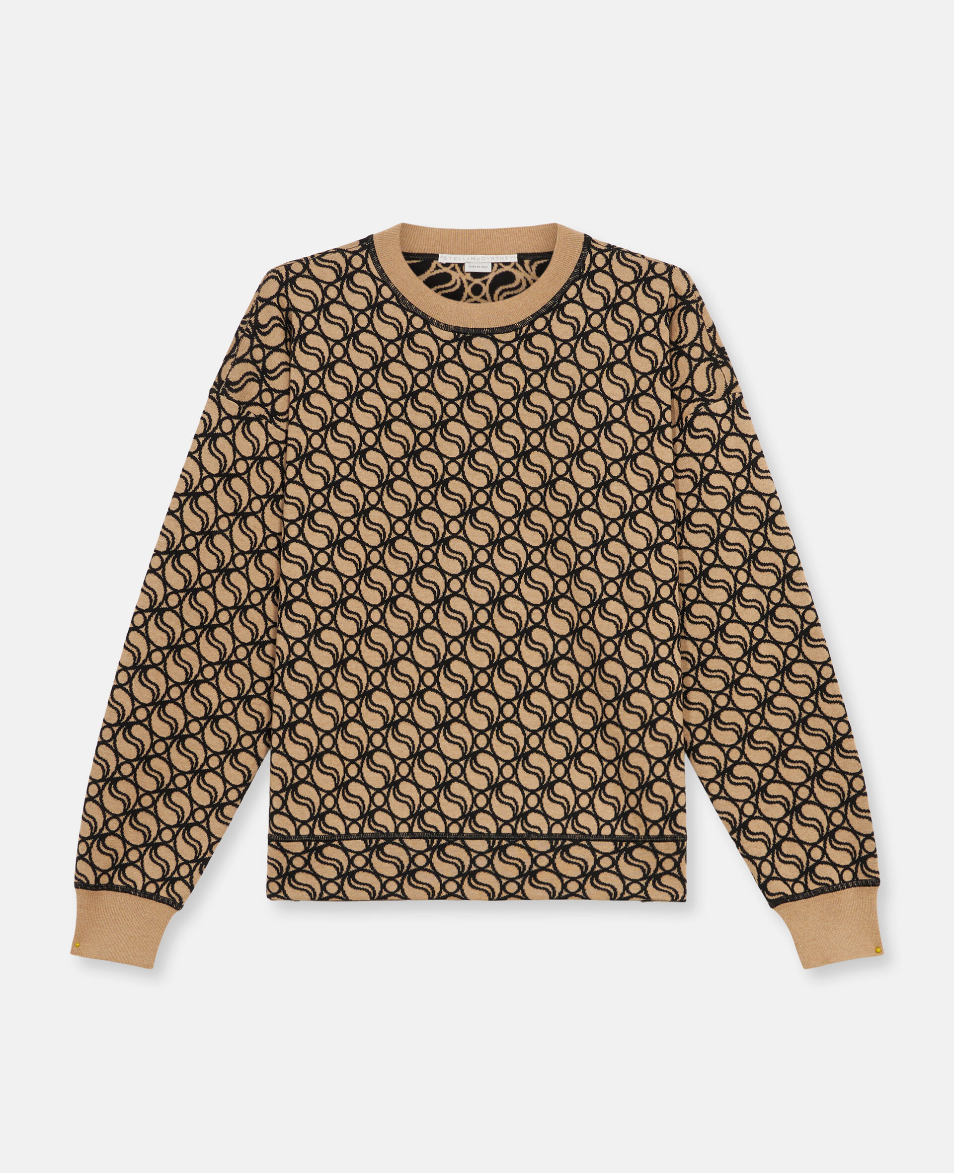Pull en maille de laine S Wave-Fantaisie-large image number 0