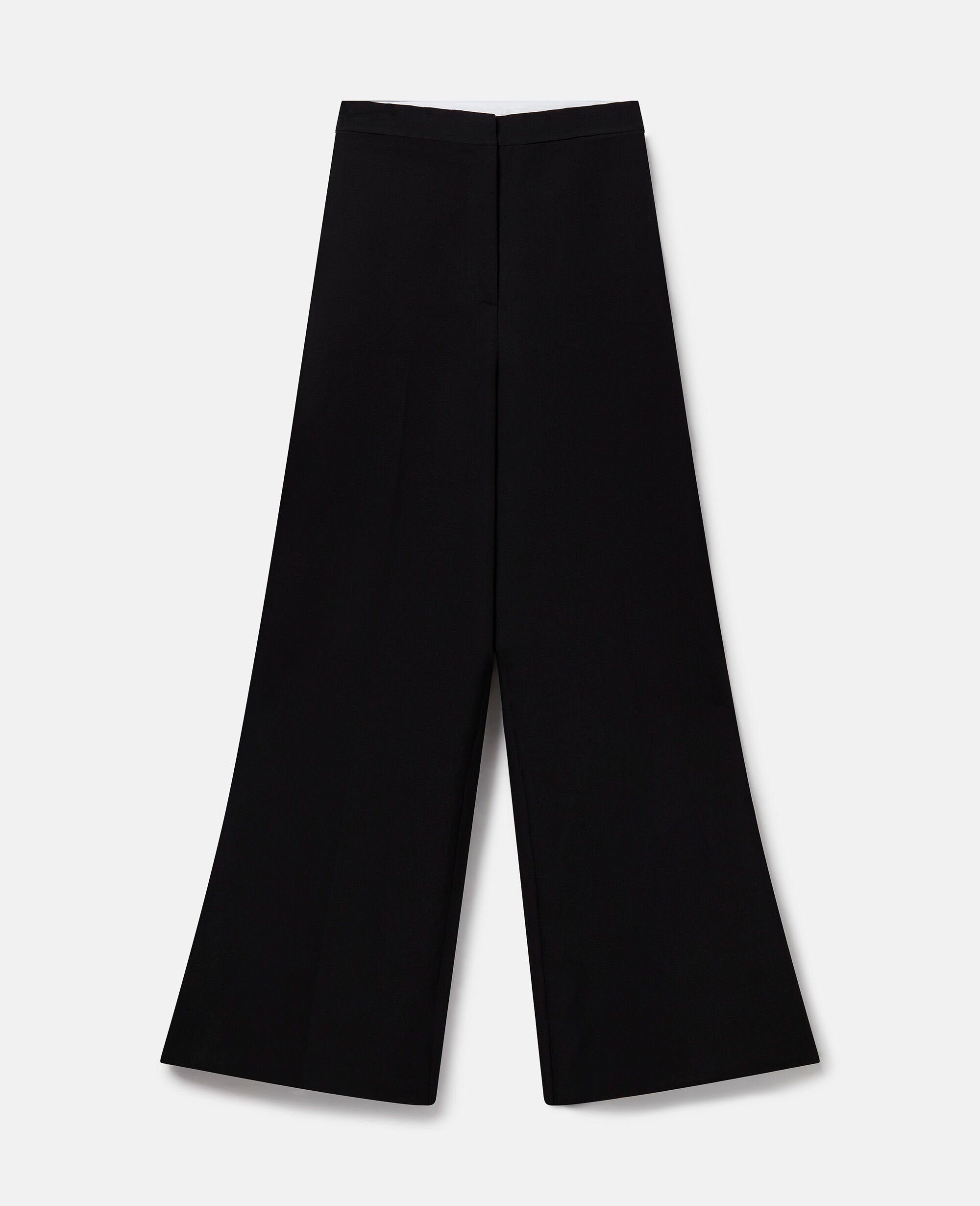 High-rise wool wide-leg pants