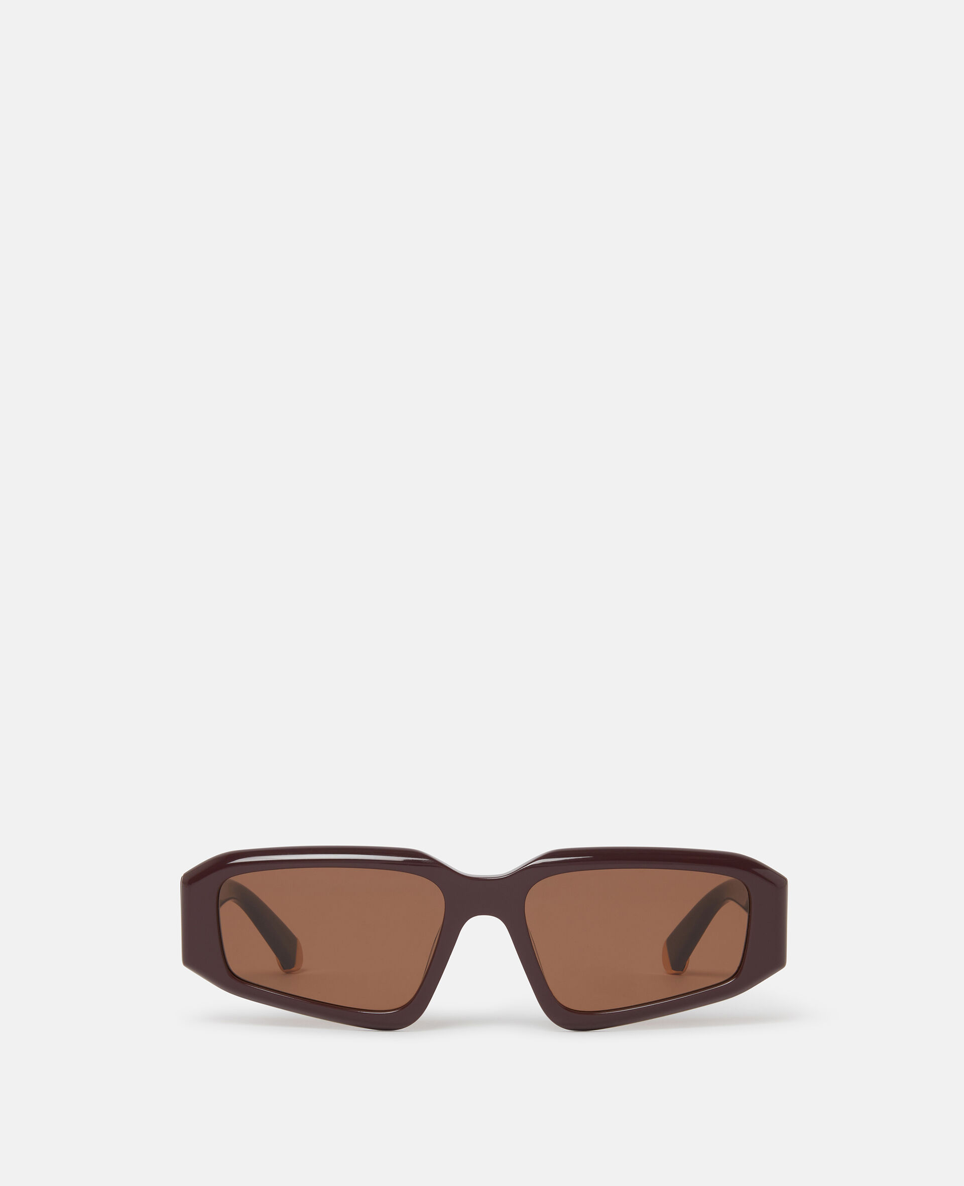 Abstract Rectangle Sunglasses-Black-large image number 0