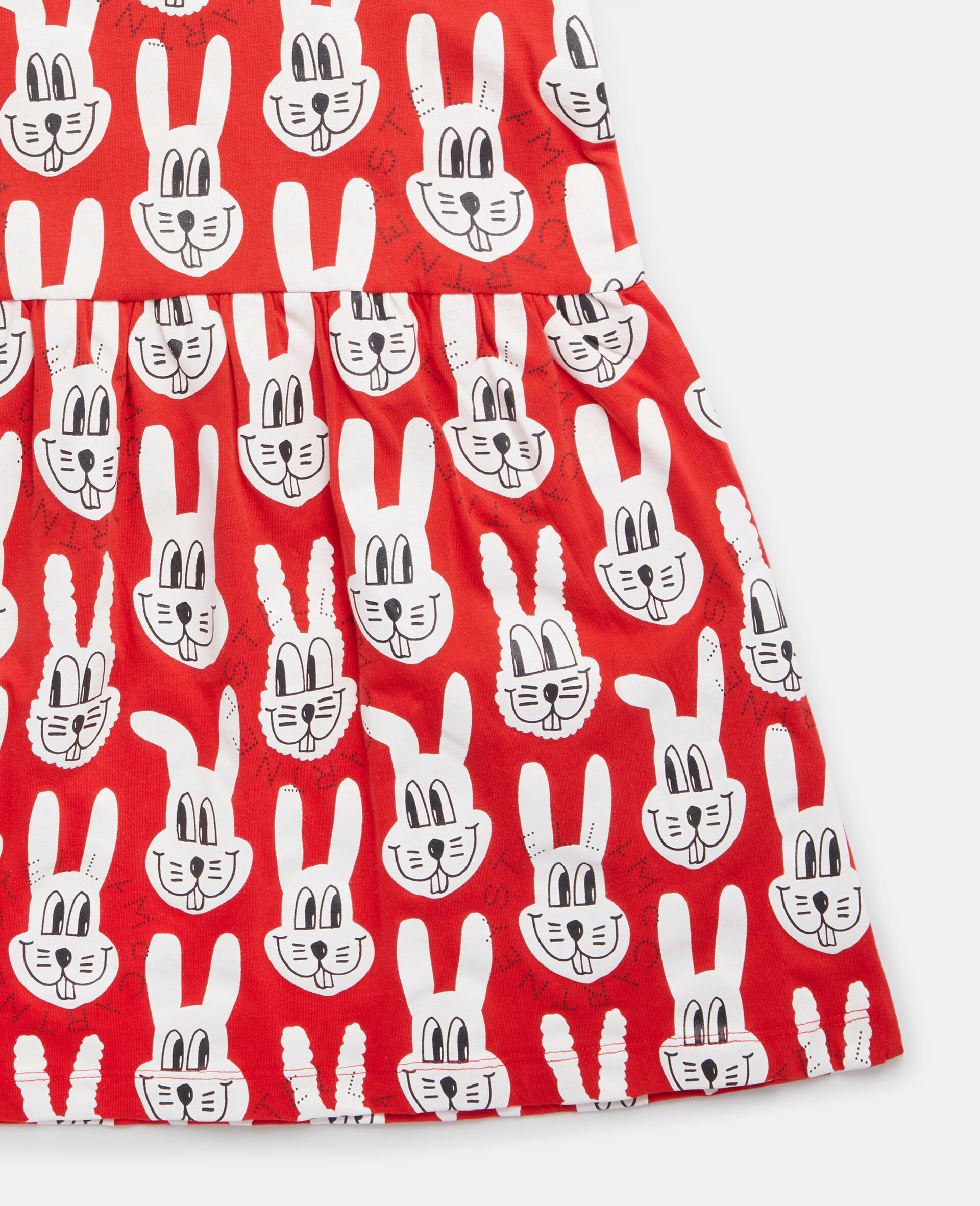 Rabbit Print Jersey Dress-Pink-large image number 3