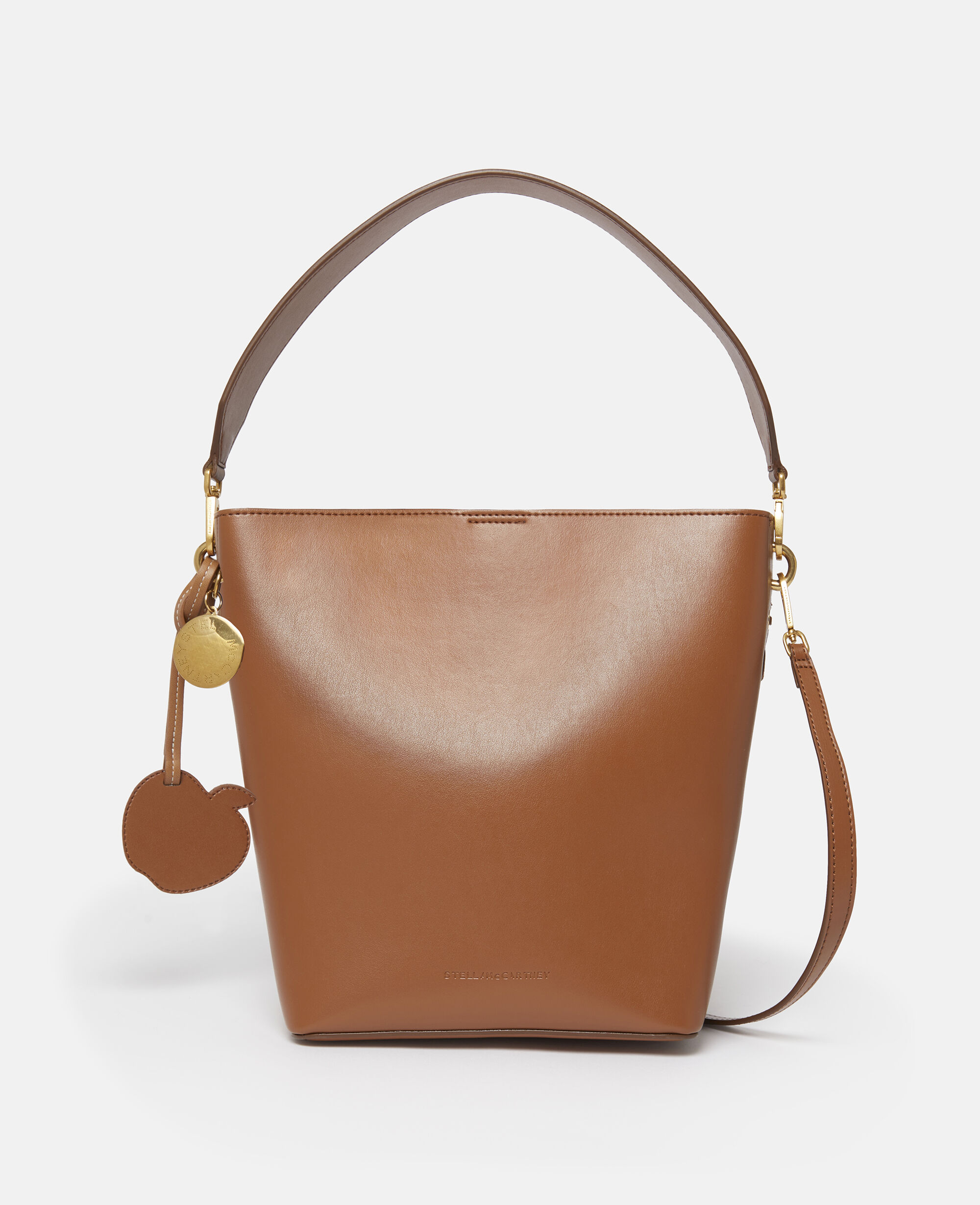 Women Tan brown Frayme Bucket Tote Bag Stella McCartney US