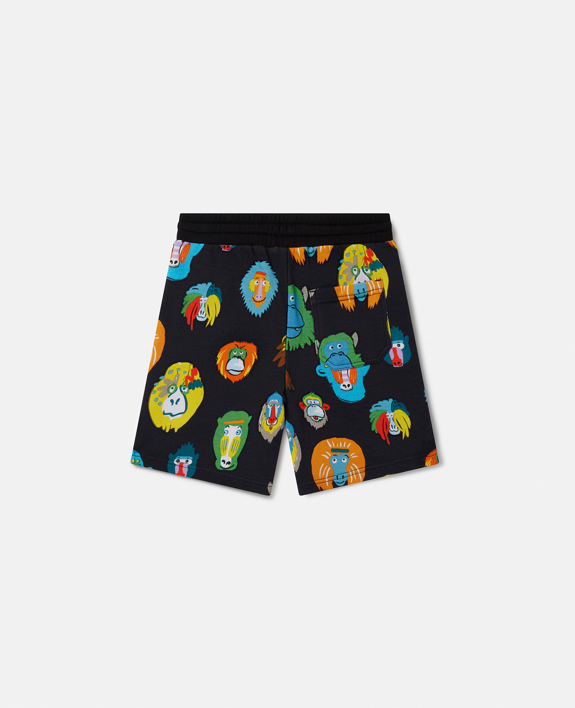 Monkey Print Sweat Shorts-Multicolour-large image number 2