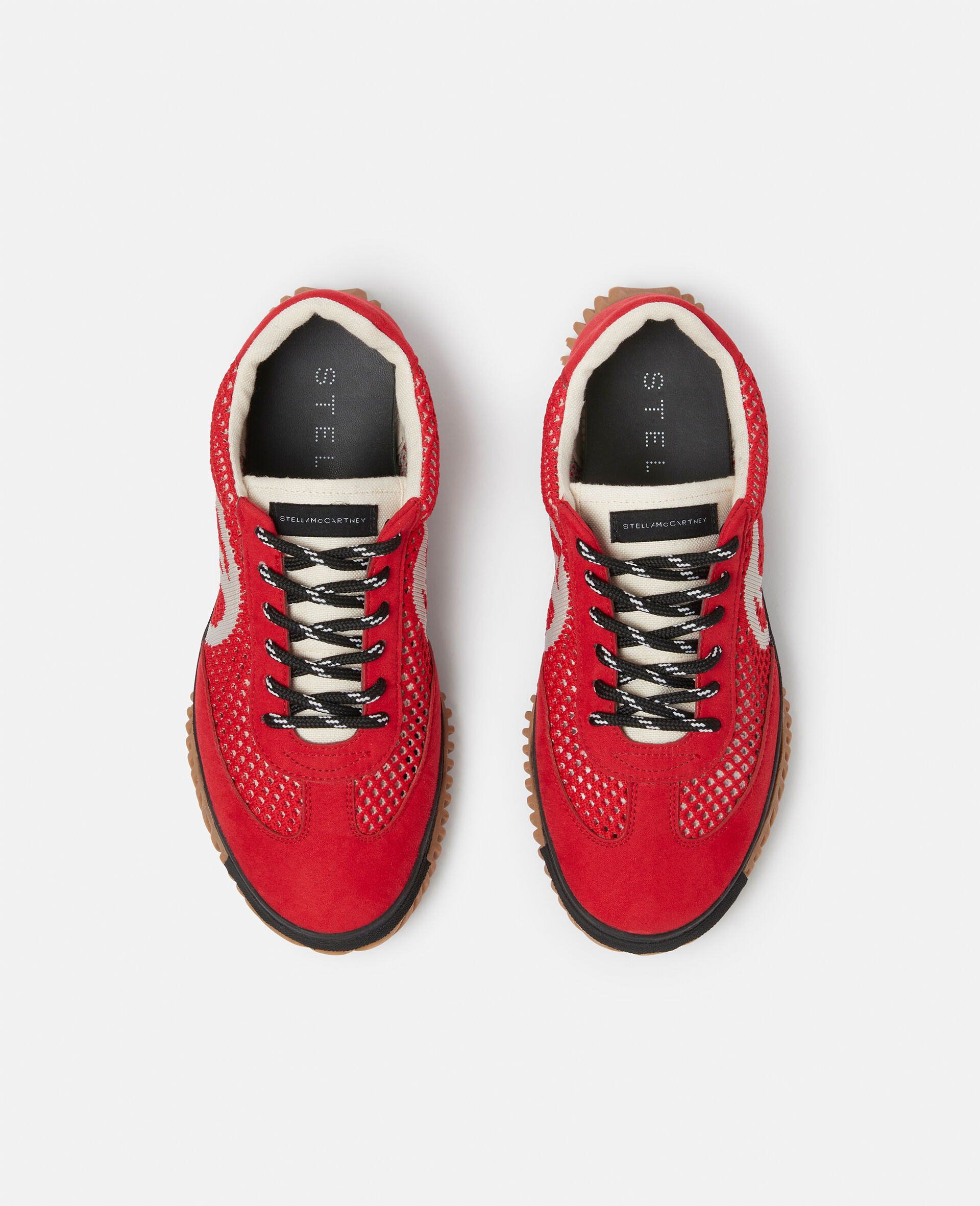 S-Wave Sport Mesh Panelled Sneakers-Black-large image number 3