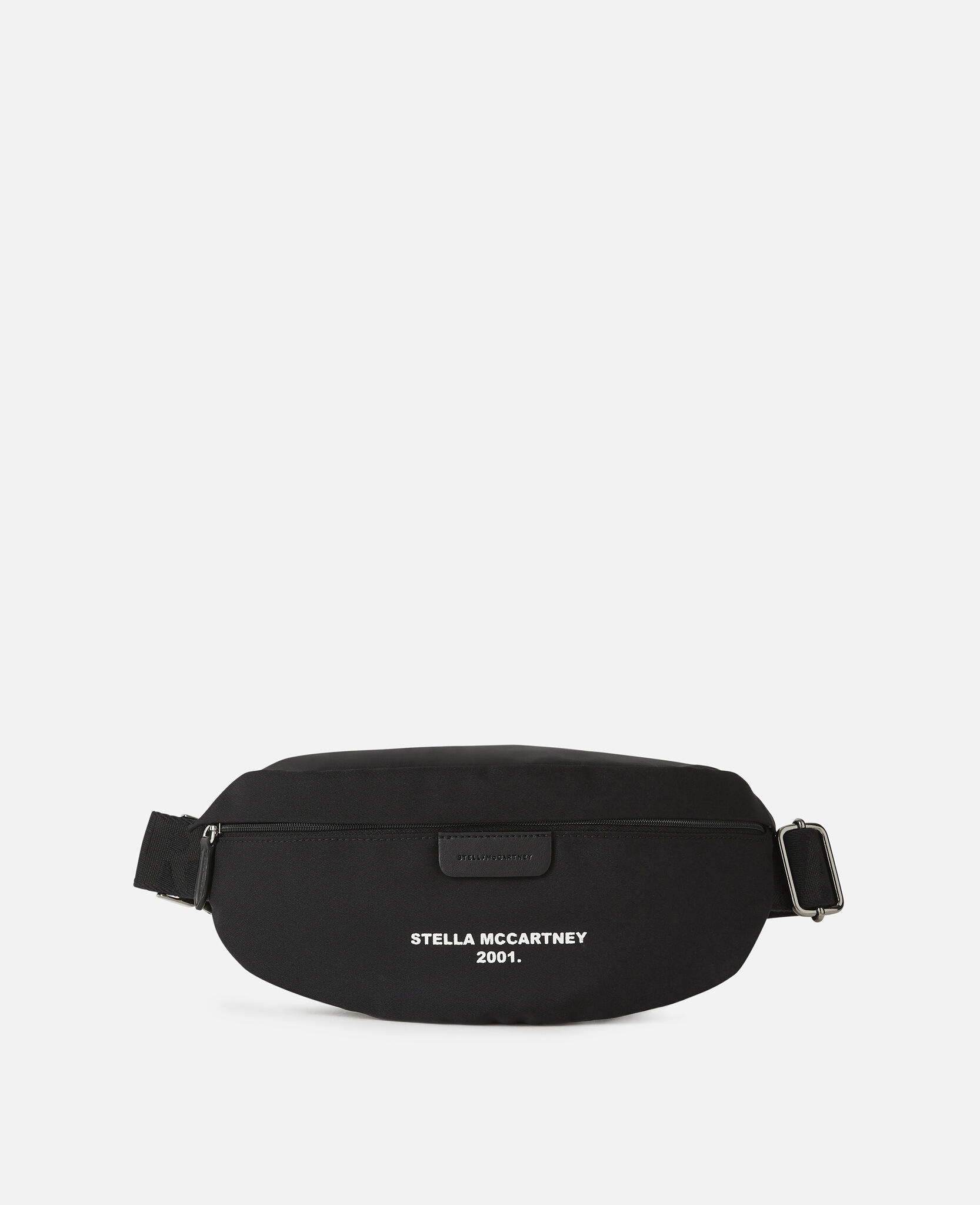 Women Black White Falabella Logo Go Belt Bag Stella McCartney US