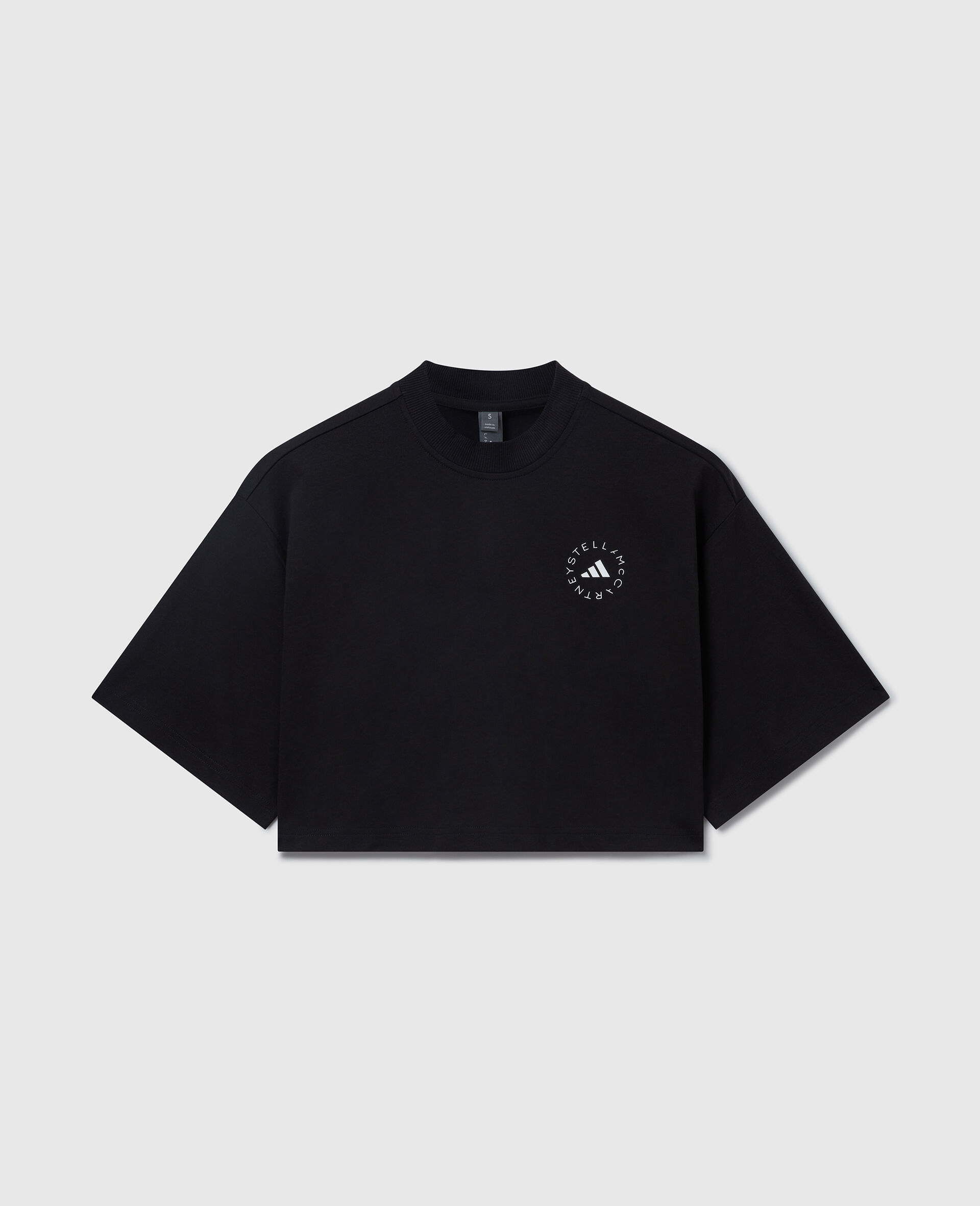 Planet Sport Cropped T-Shirt-Black-large image number 0