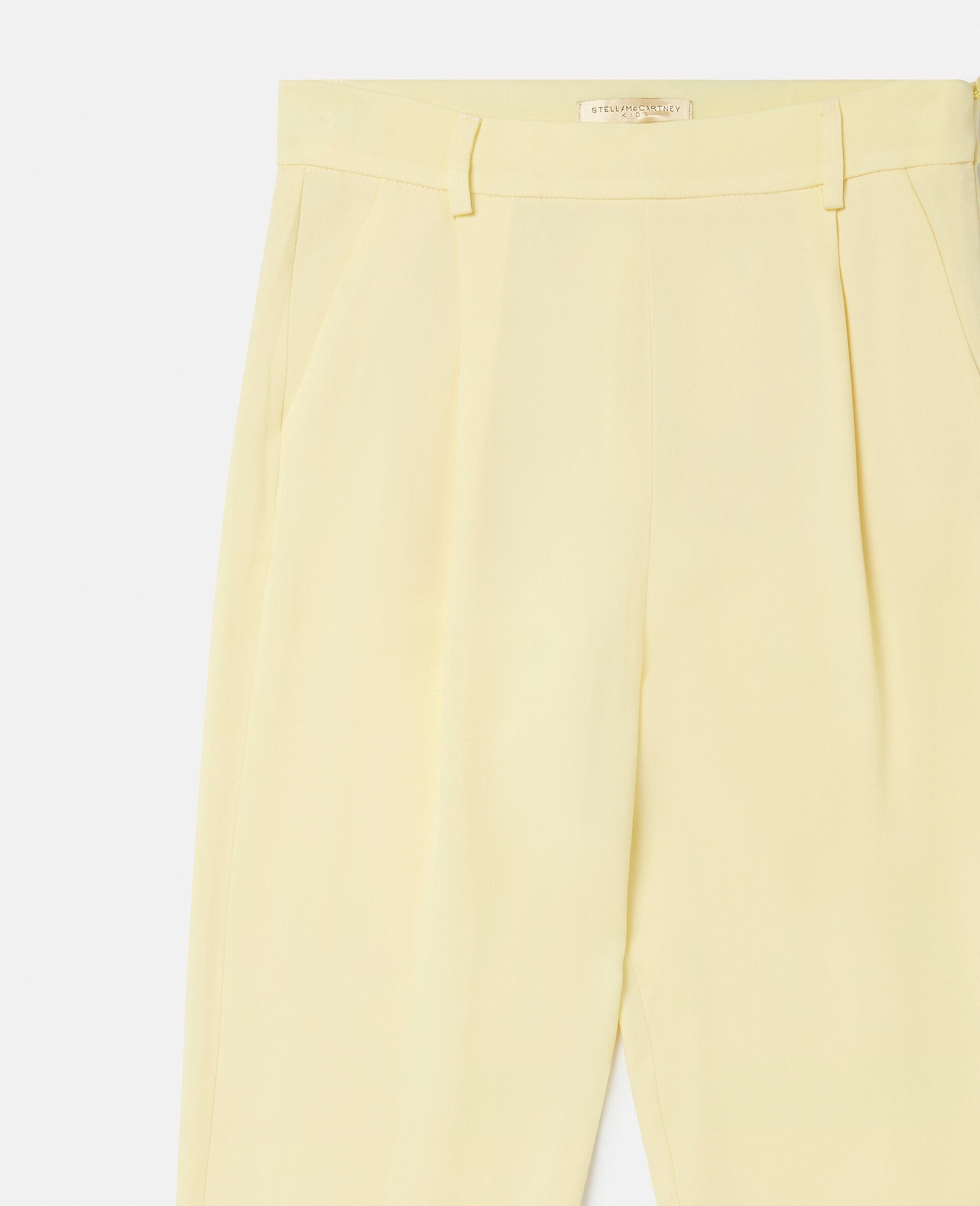 Stretch Cady Tailored Trousers-Yellow-large image number 1