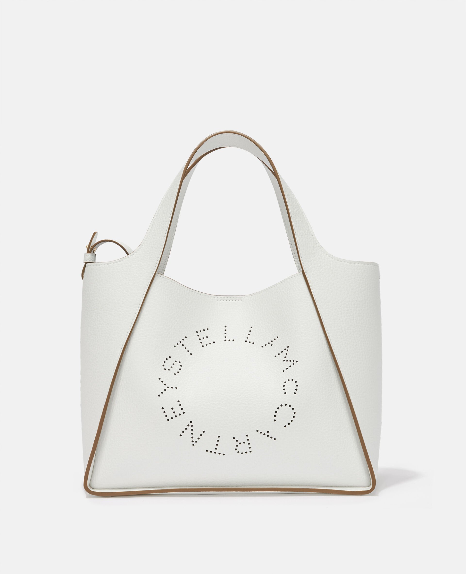 Logo Grainy Alter Mat Crossbody Bag-White-medium