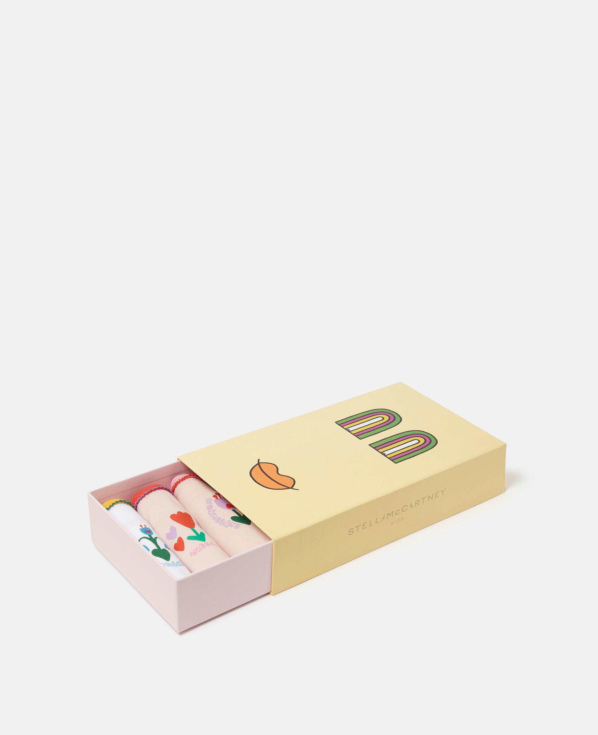 Confezione da 7 Canotte con Fiori Giorni della Settimana Stampati-Fantasia-model