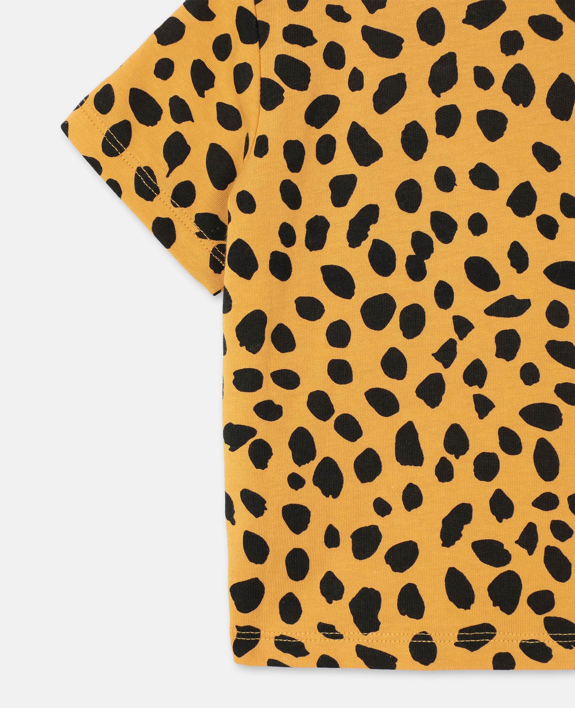 T-shirt en coton à motif guépard -Orange-large image number 2