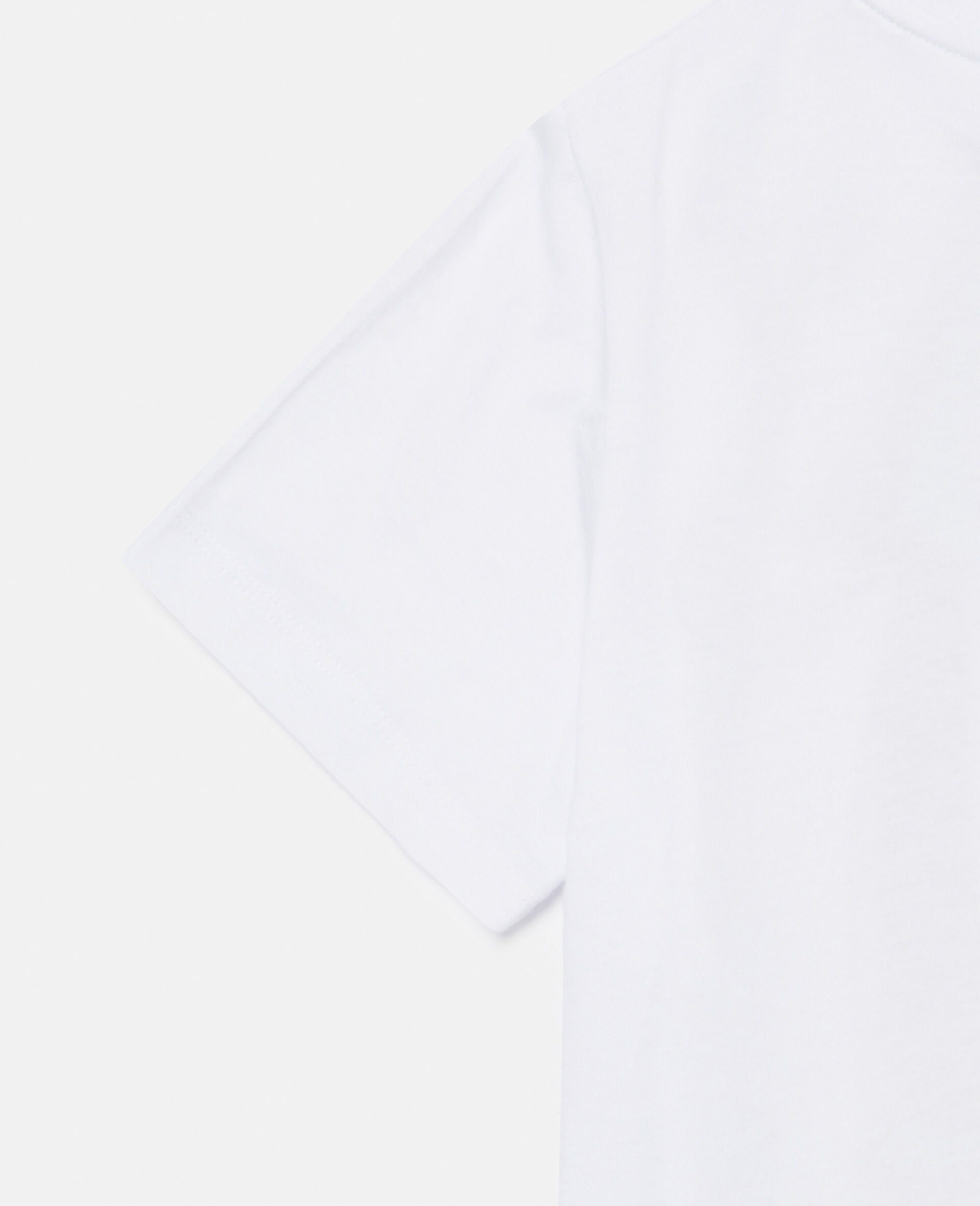 Fox Print Cotton T‐Shirt-White-large image number 3