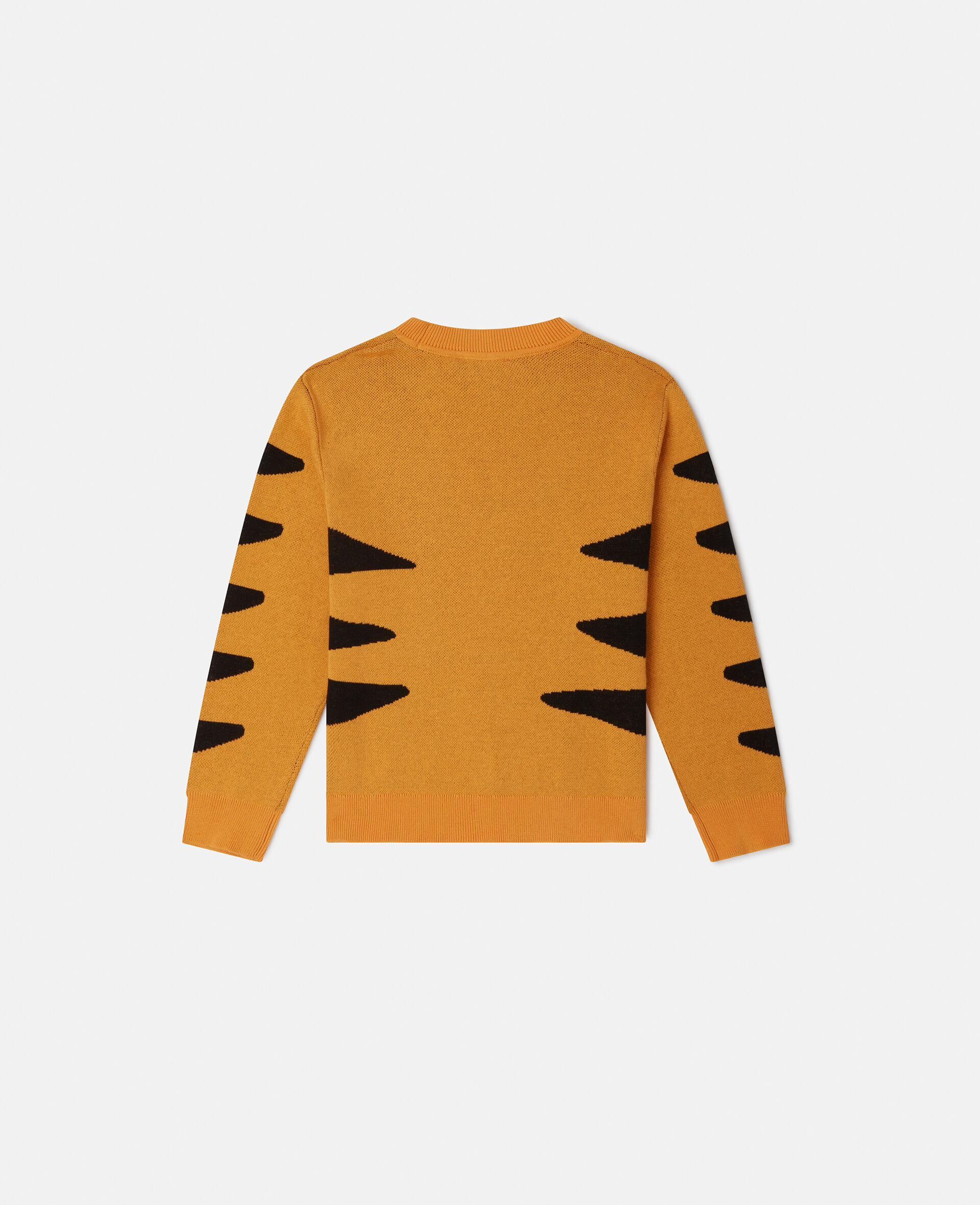 Cat Graphic Knitted Jumper-Orange-large Cat Graphic Knitted Jumper-Orange-large image number 2