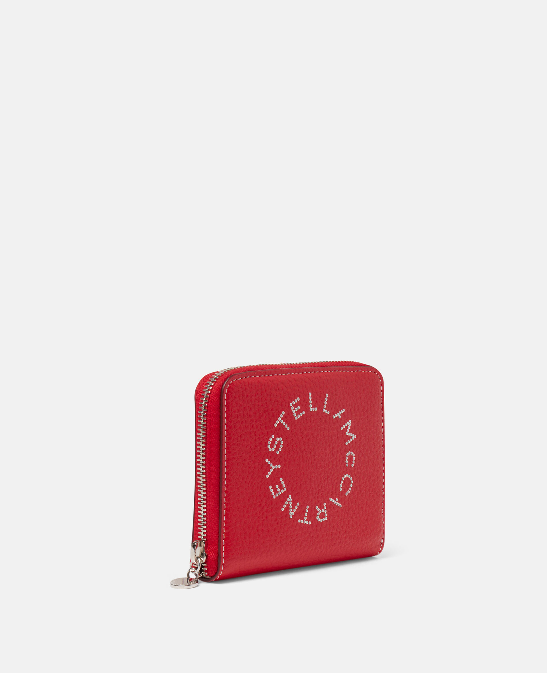 Logo Grainy Alter Mat Zip Mini Wallet-Red-large image number 1