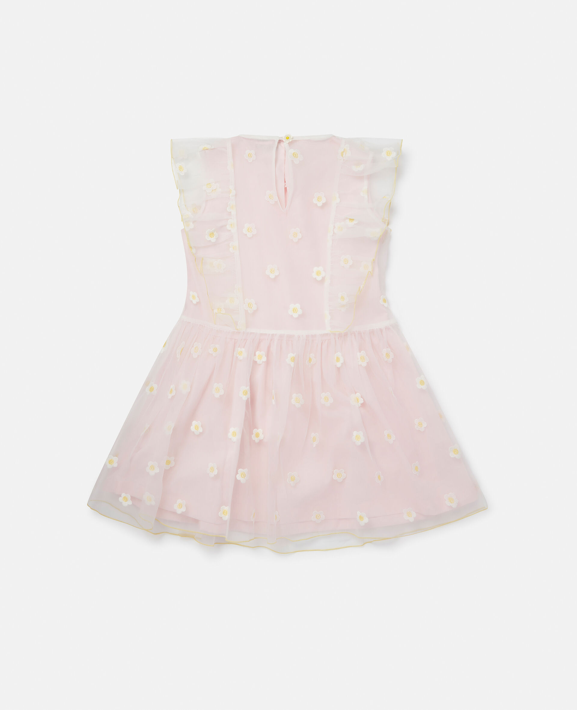 Organzakleid mit Gaensebluemchen Stickerei-Orange-large image number 2