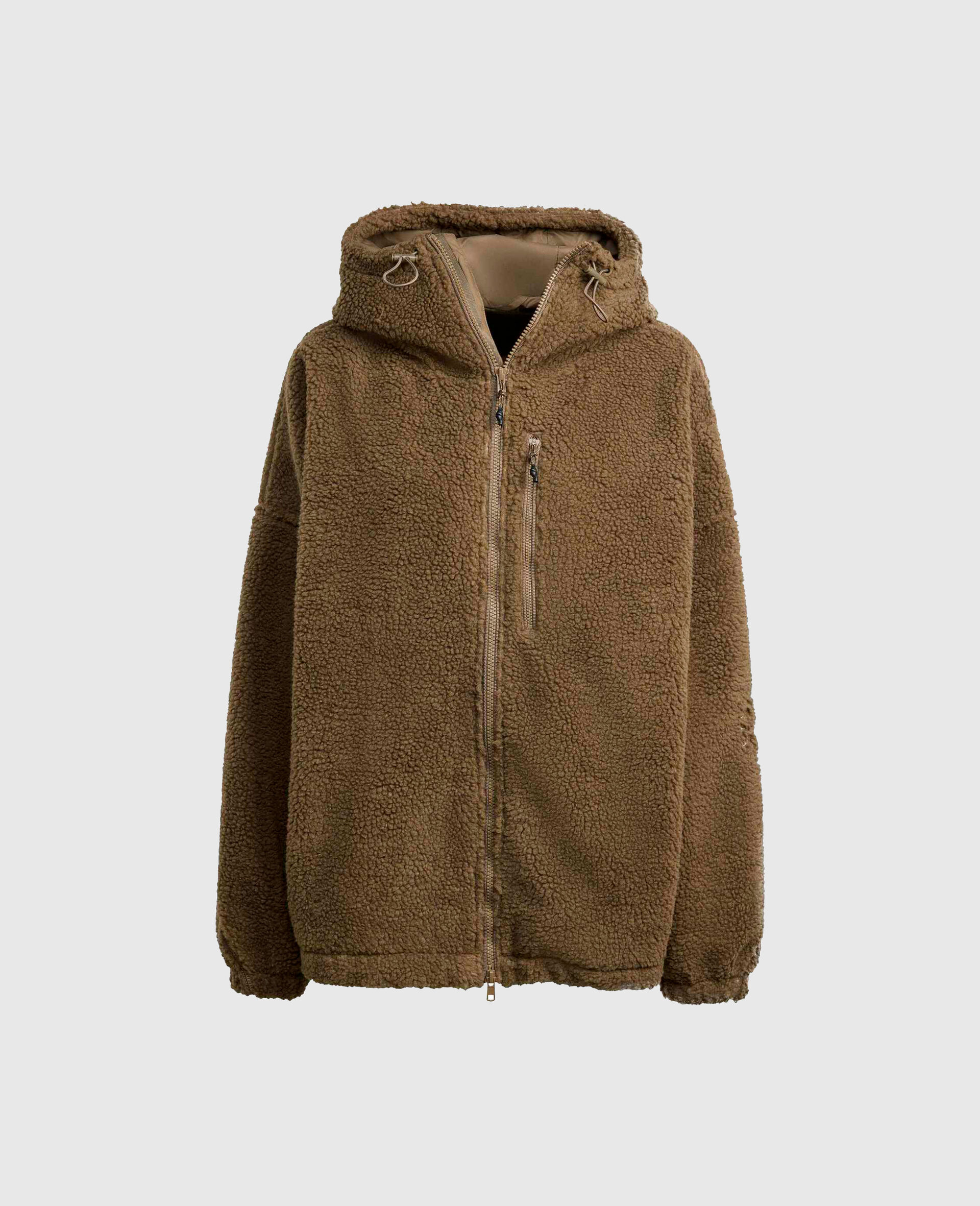 TrueNature Full-Zip Hooded Fleece-Brown-large image number 0