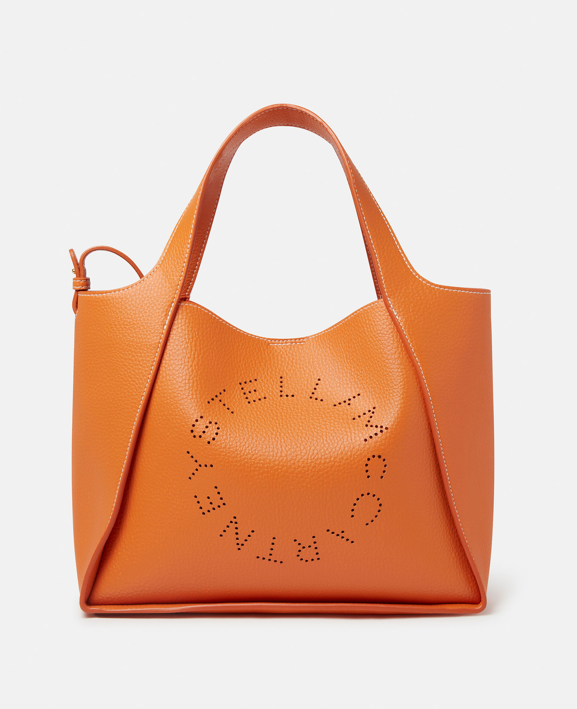 Stella Logo Grainy Alter Mat Crossbody Bag-Grey-large