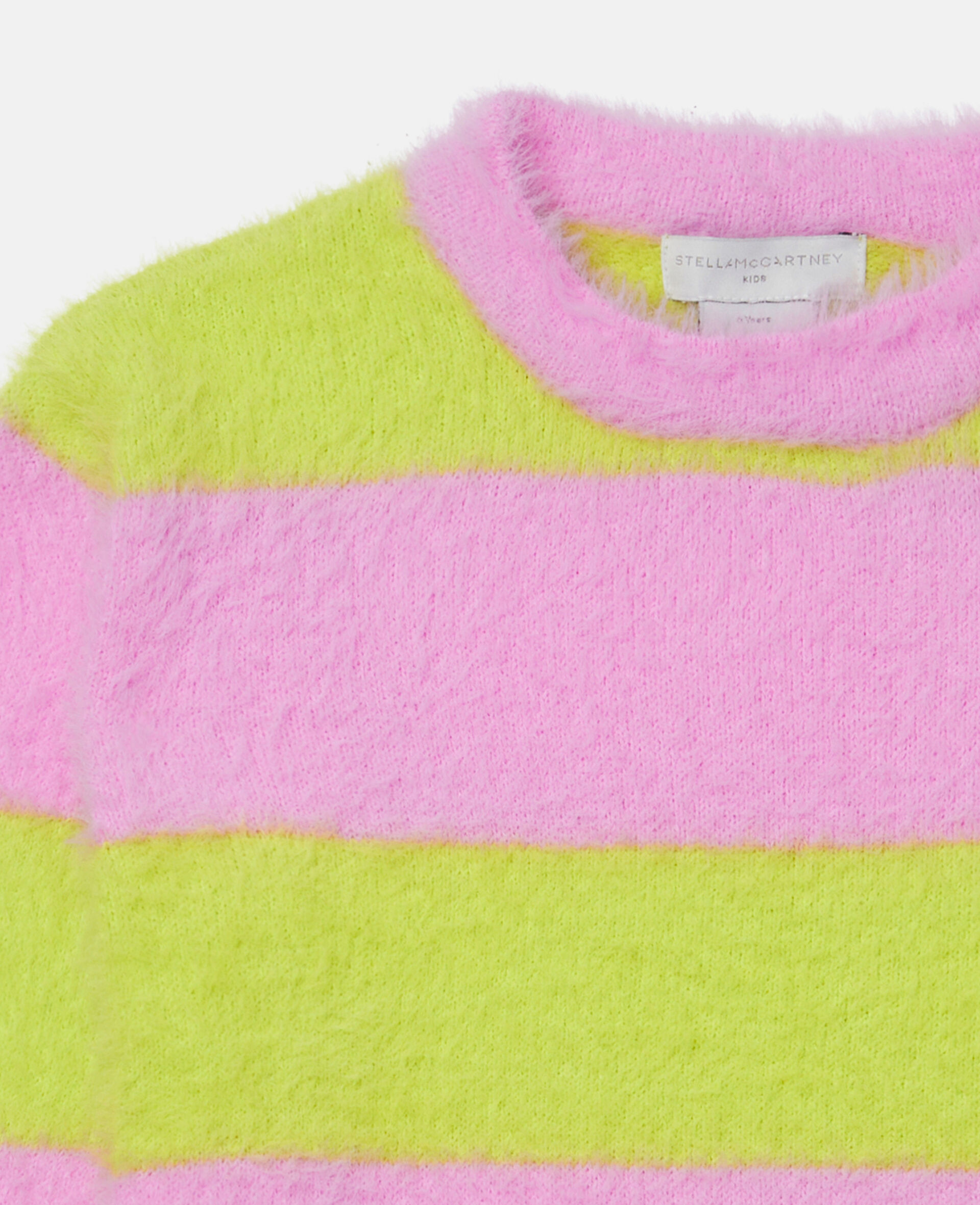 Fuzzy Two‐Tone Knit Jumper-Multicoloured-large image number 1