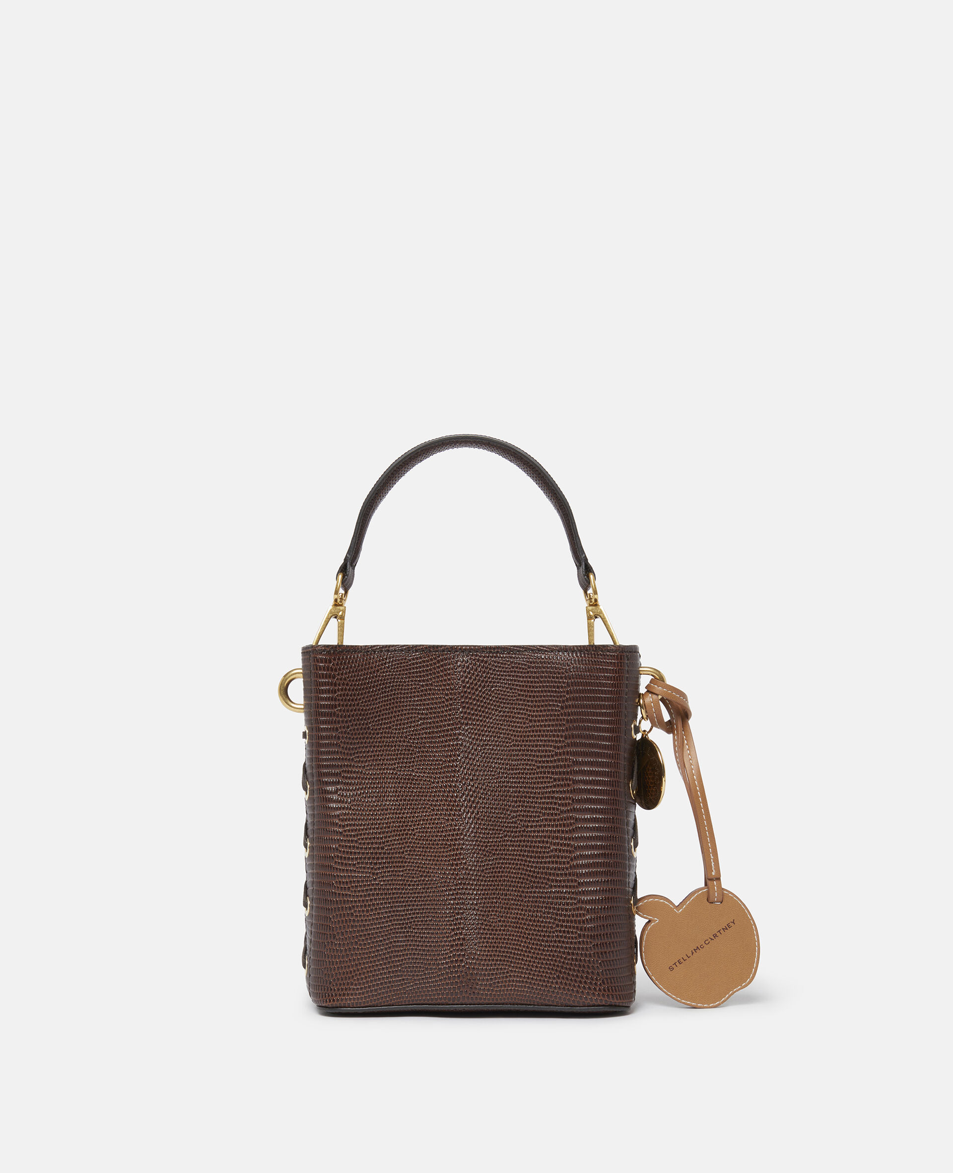 Bucket Bag Frayme mit Schuppenpraegung-Brown-large image number 3