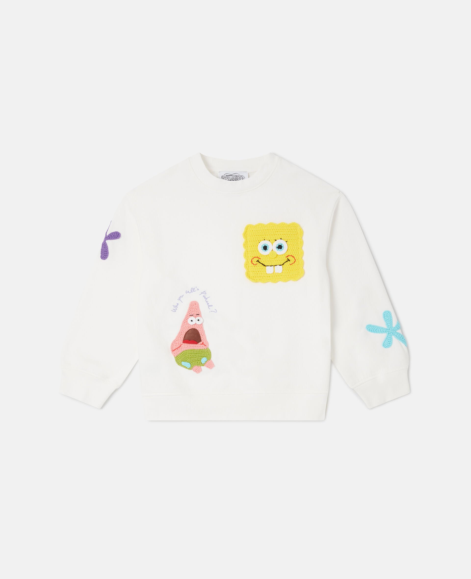 SpongeBob Graphic Sweatshirt-Cream-medium