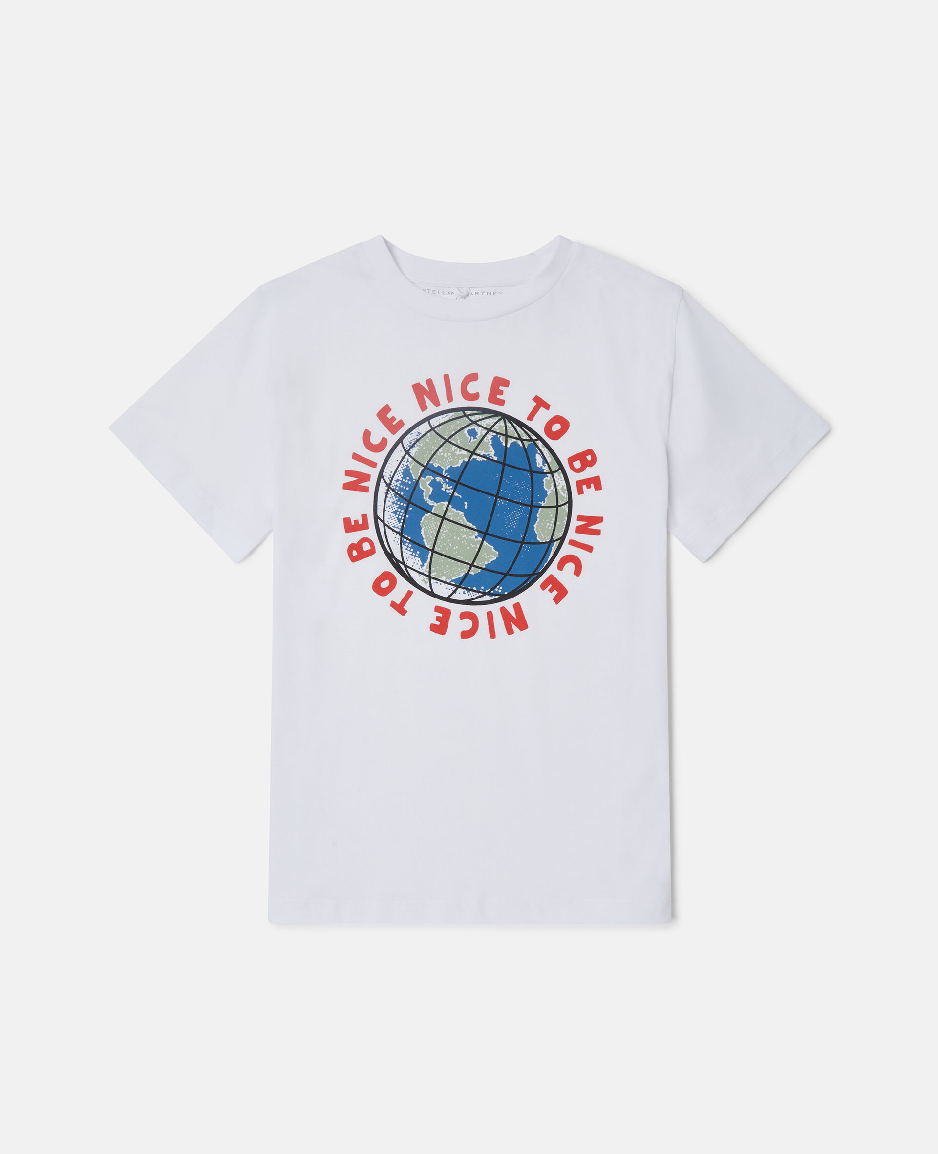 T shirt graphique avec planetes-Blanc-medium